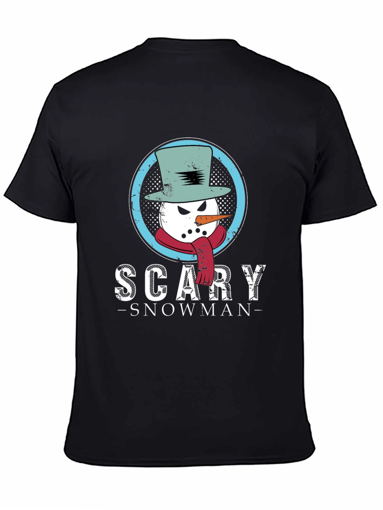 Scary Snowman Graphic Tee - Holiday Fun