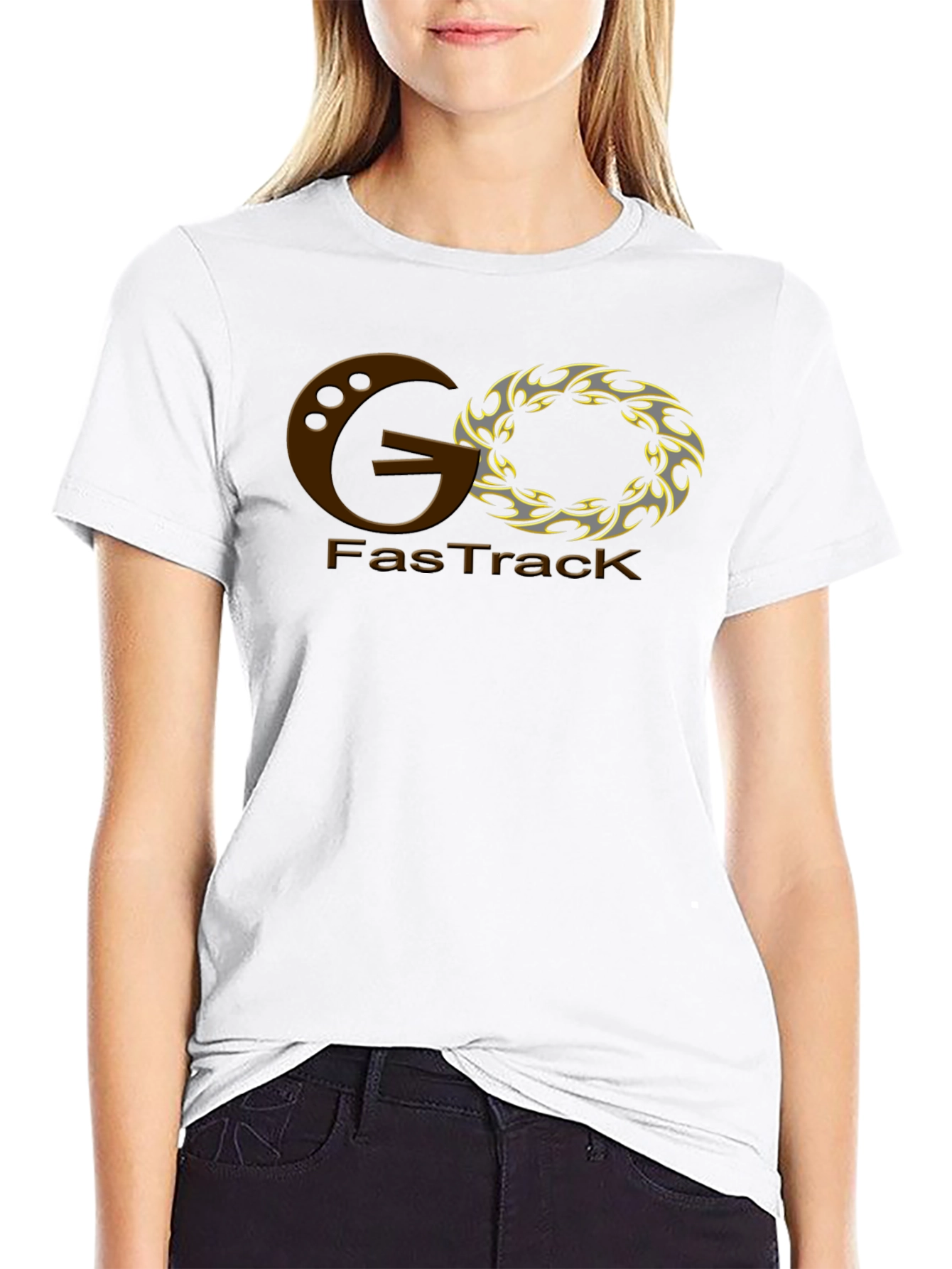 GO FasTrack Graphic Tee - Black Cotton Blend