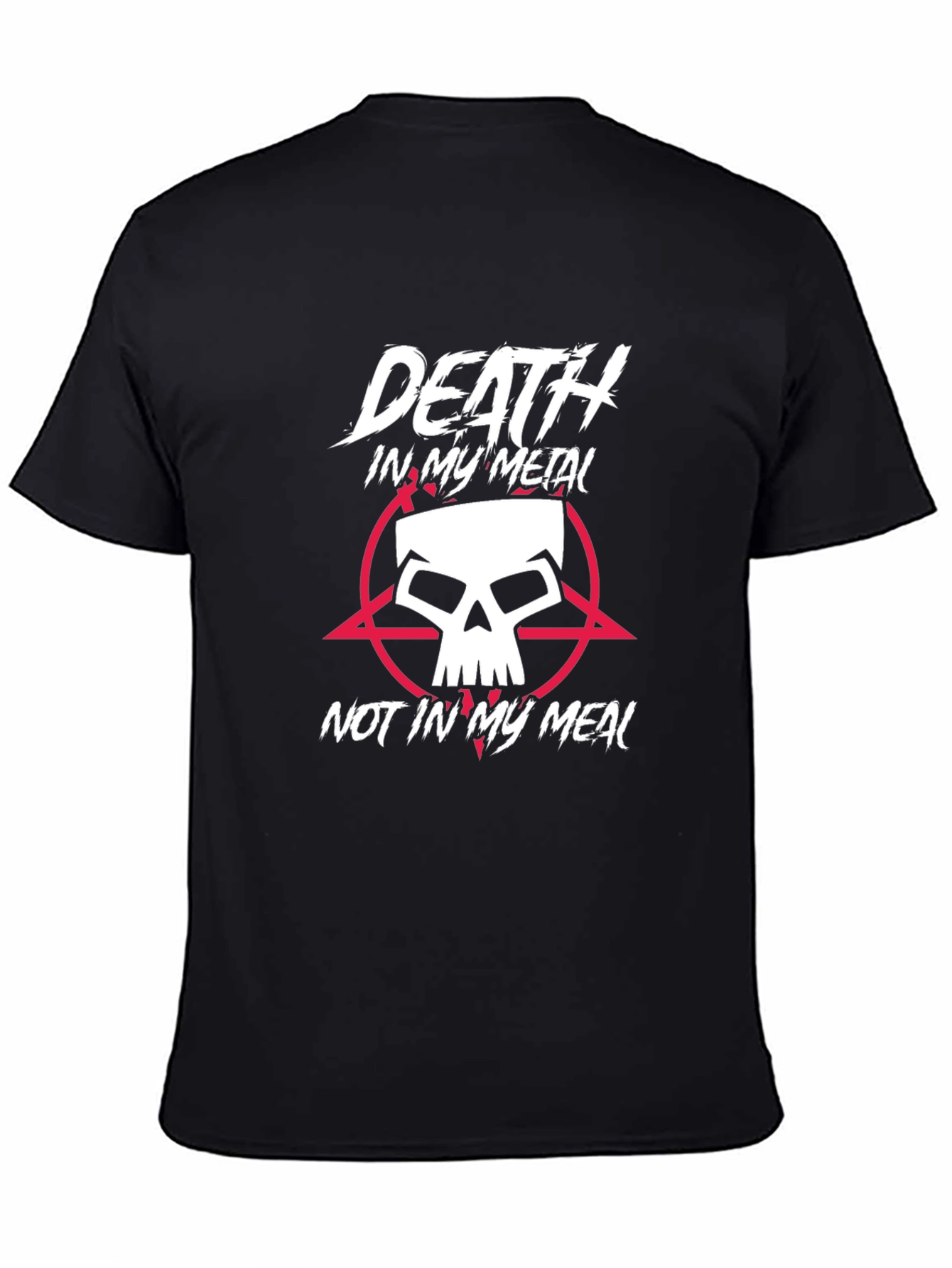 Death in My Metal Skull Graphic T-Shirt