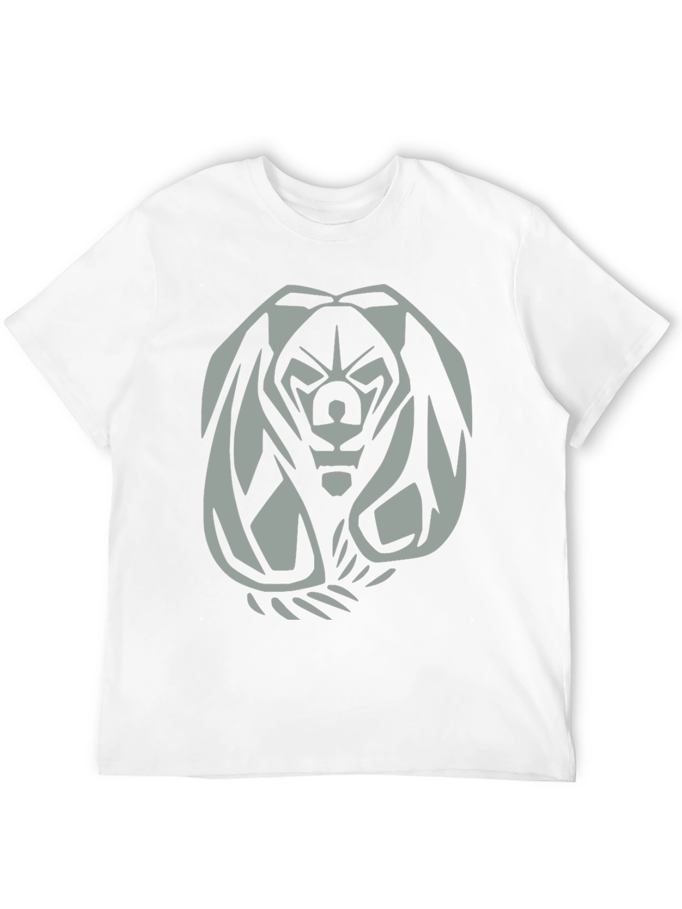 Mens Black Graphic Tee - Fierce Bear Design