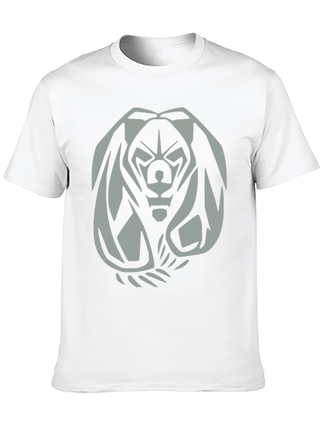 Mens Black Graphic Tee - Fierce Bear Design