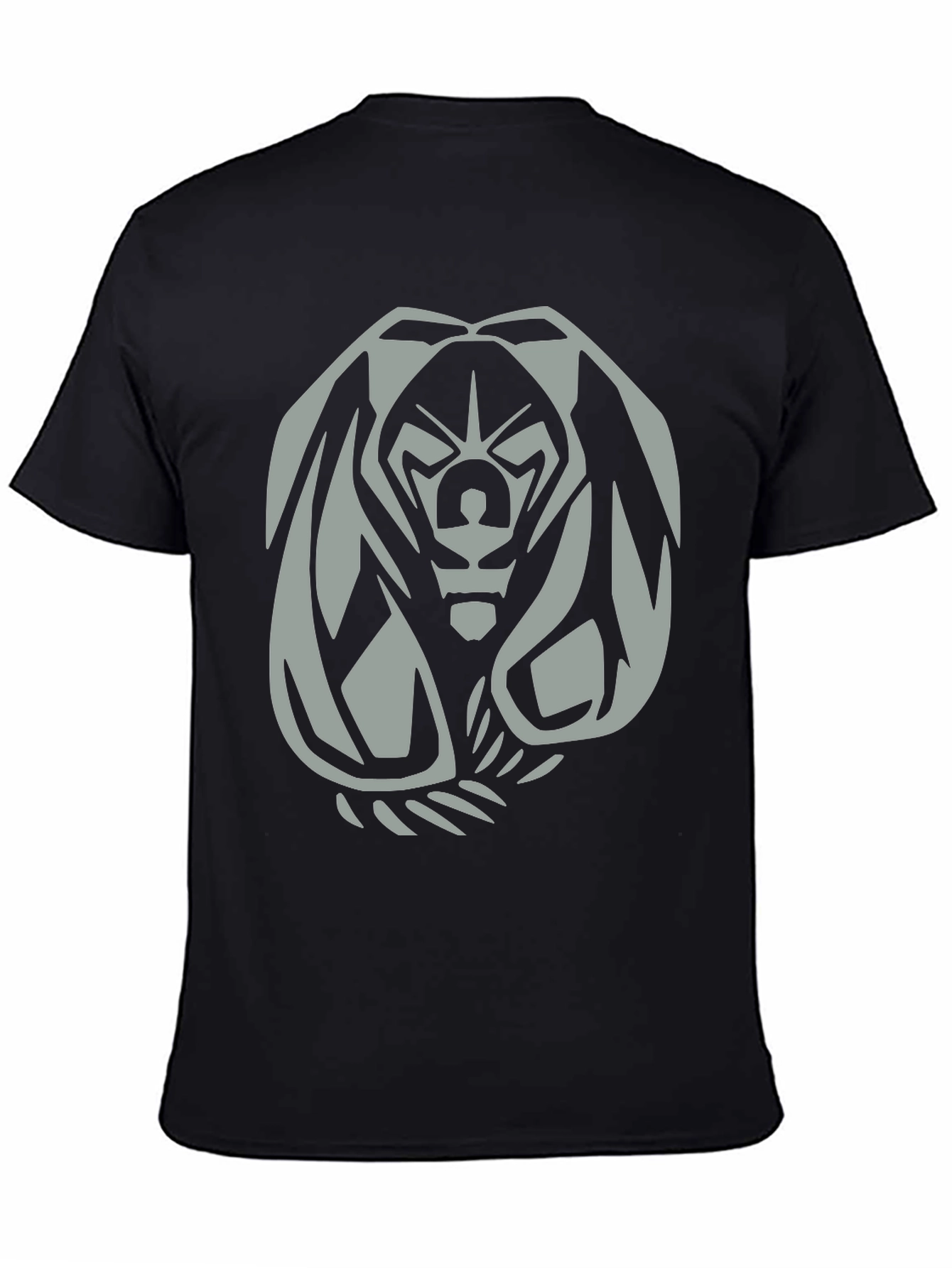 Mens Black Graphic Tee - Fierce Bear Design