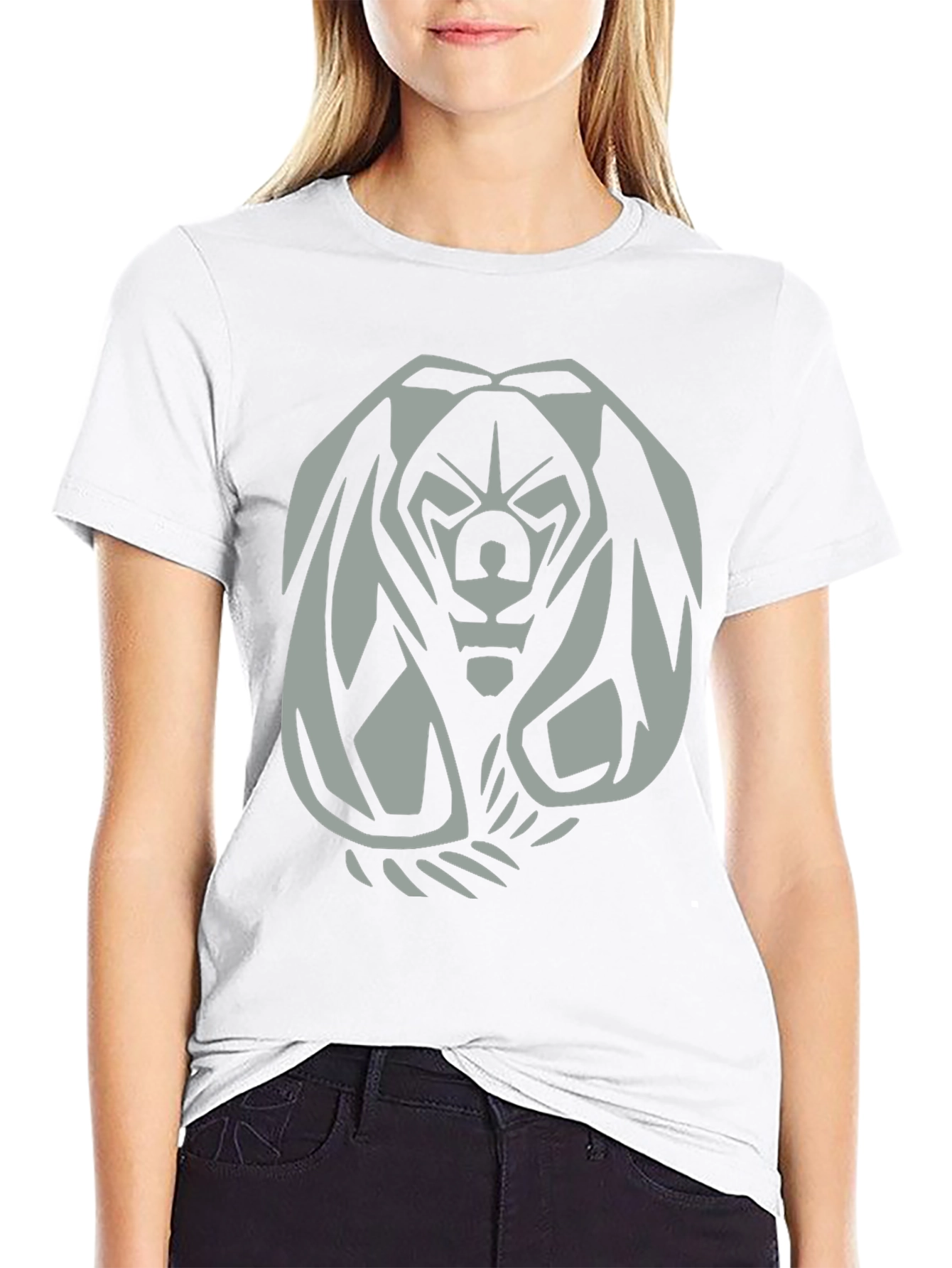 Mens Black Graphic Tee - Fierce Bear Design