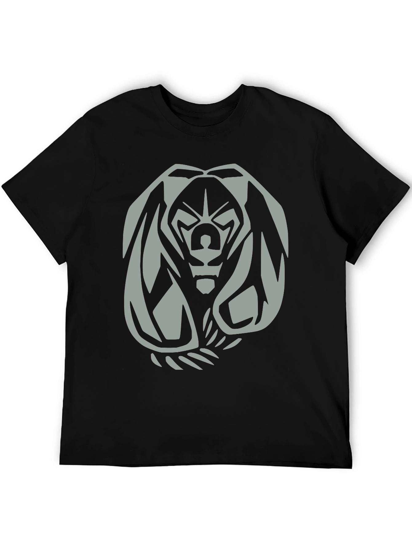 Mens Black Graphic Tee - Fierce Bear Design