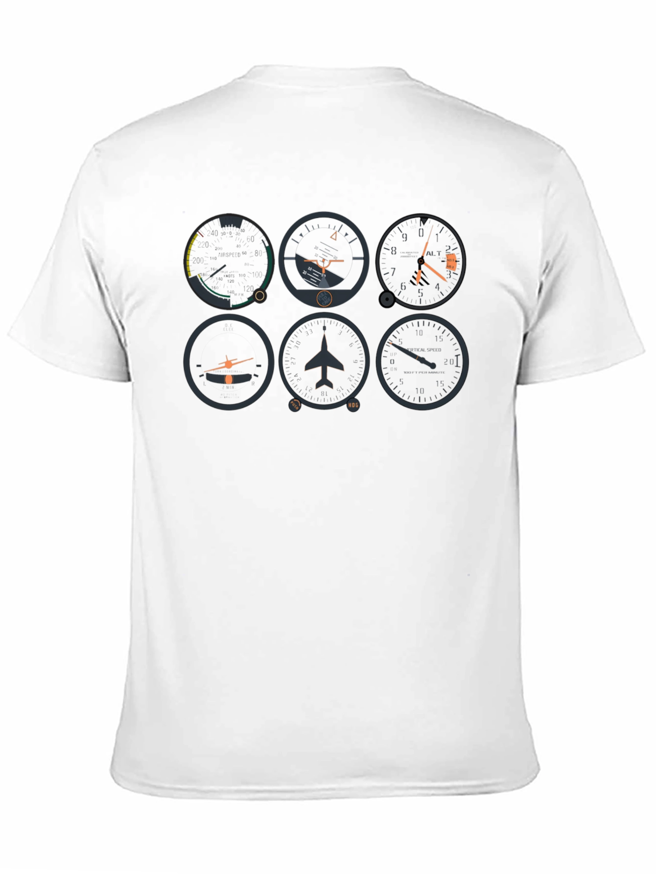 Pilot Instrument Panel Graphic Tee - Black