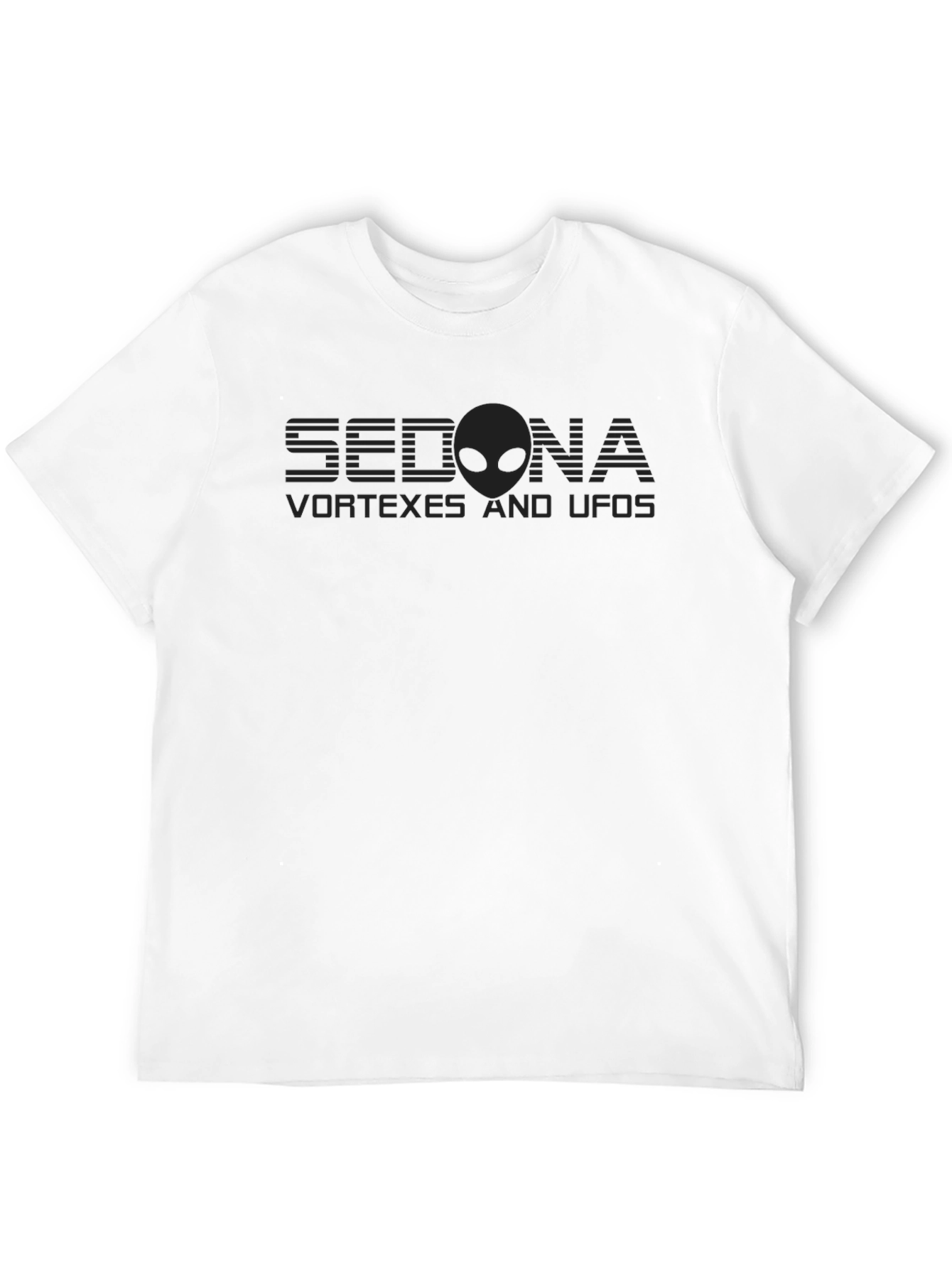 Sedona Vortices Alien UFOs Black T-Shirt