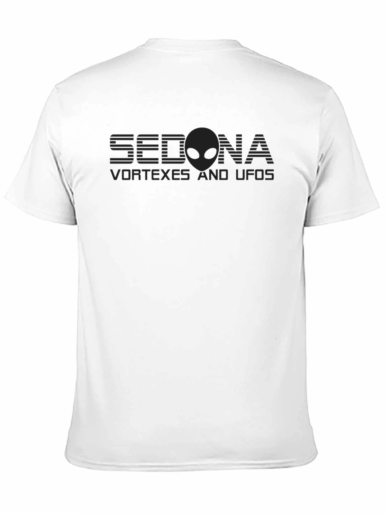 Sedona Vortices Alien UFOs Black T-Shirt