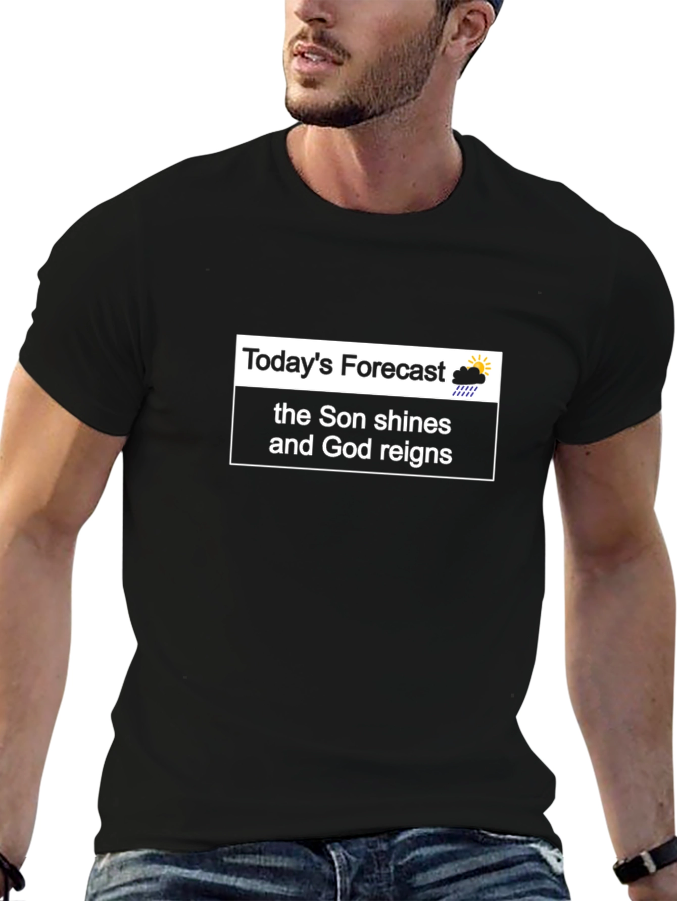 Faith-Based Forecast T-Shirt - Son Shines God Reigns