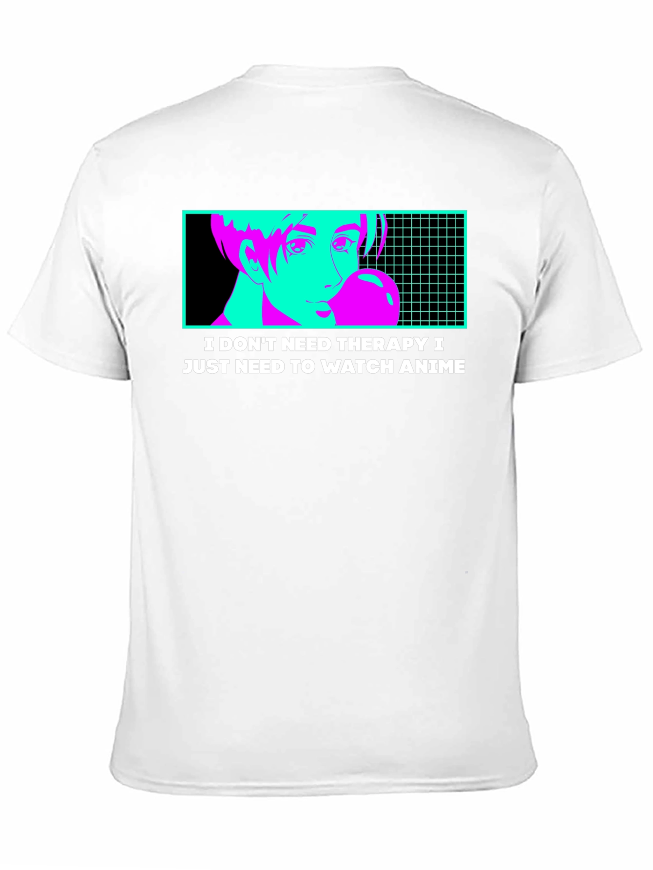 Anime Therapy T-Shirt - Black Graphic Tee