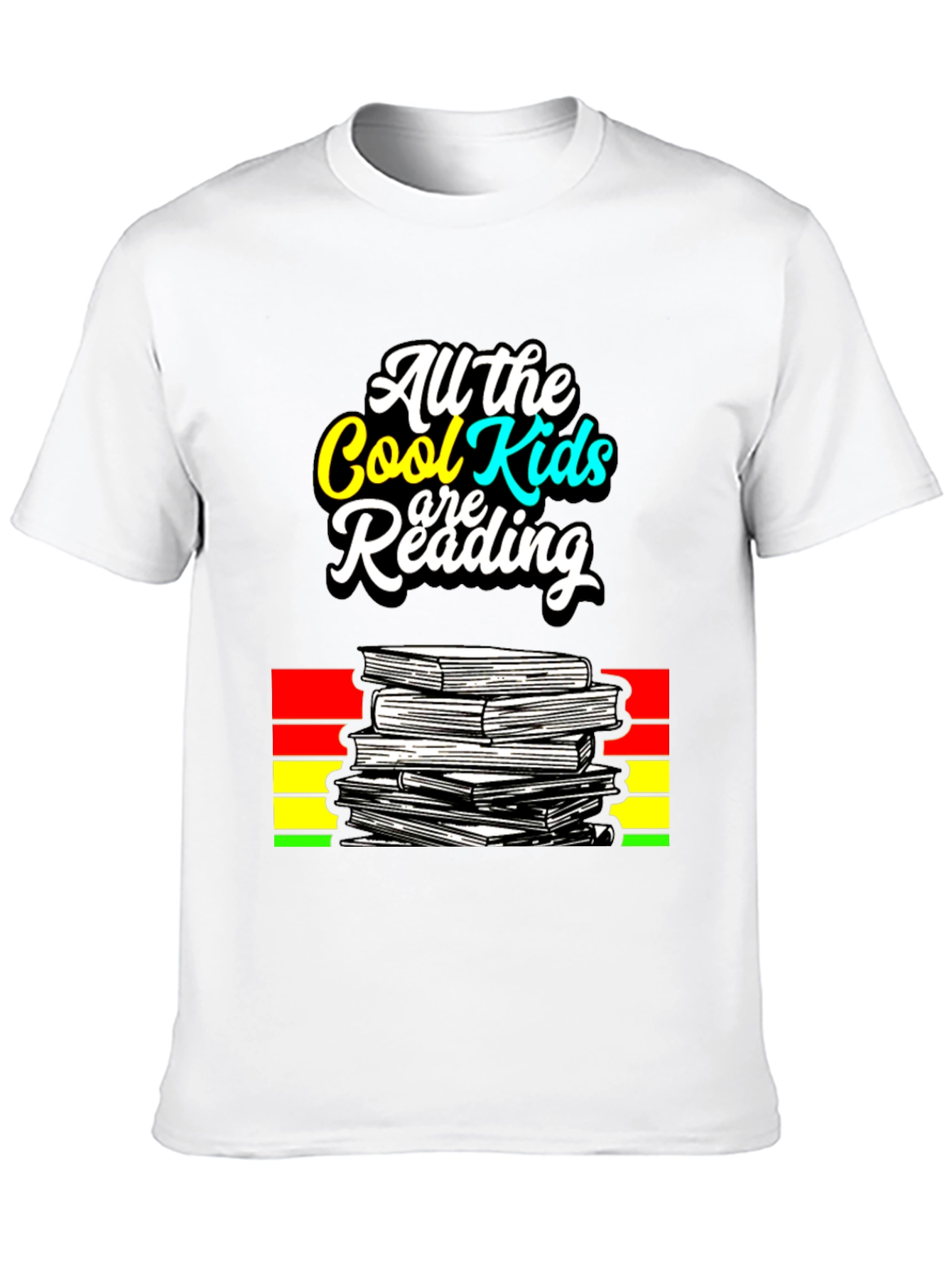 Cool Kids Reading Graphic T-Shirt