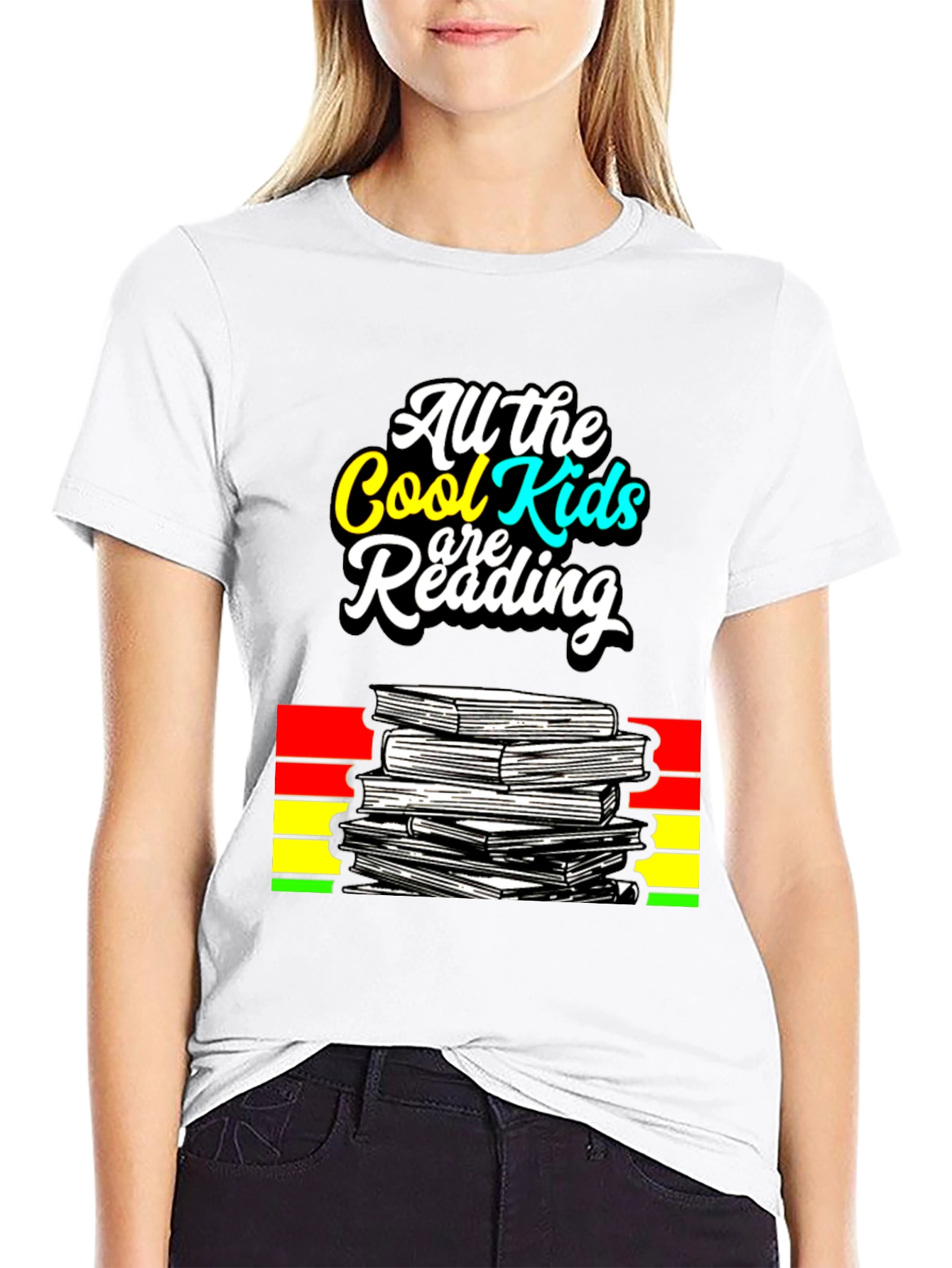 Cool Kids Reading Graphic T-Shirt