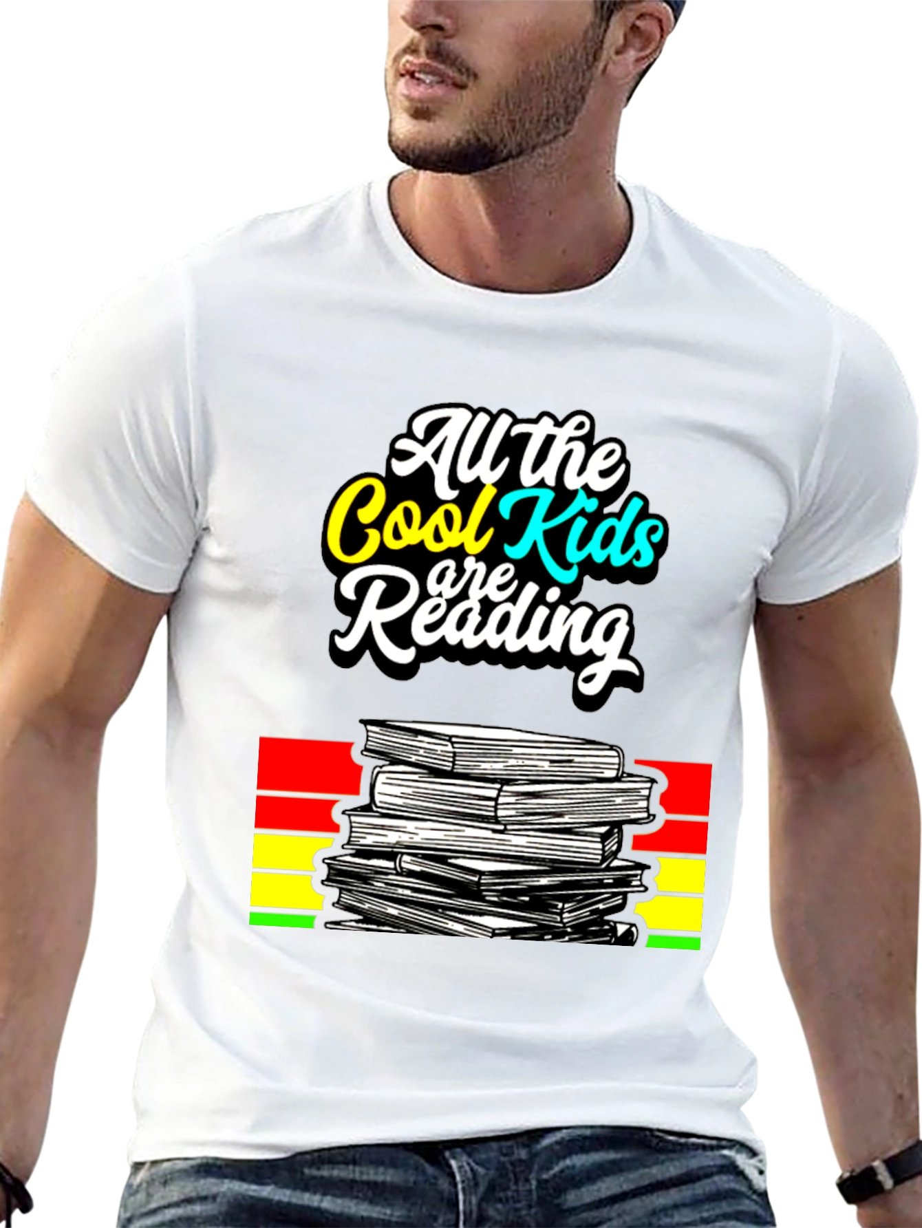 Cool Kids Reading Graphic T-Shirt