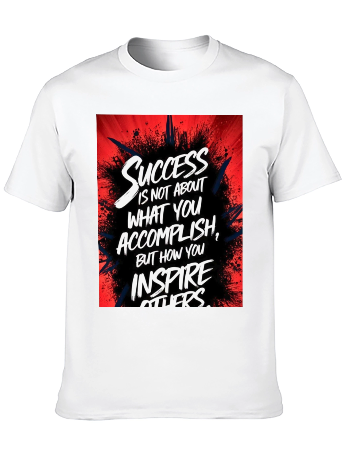 Inspirational Success Graphic Black T-Shirt