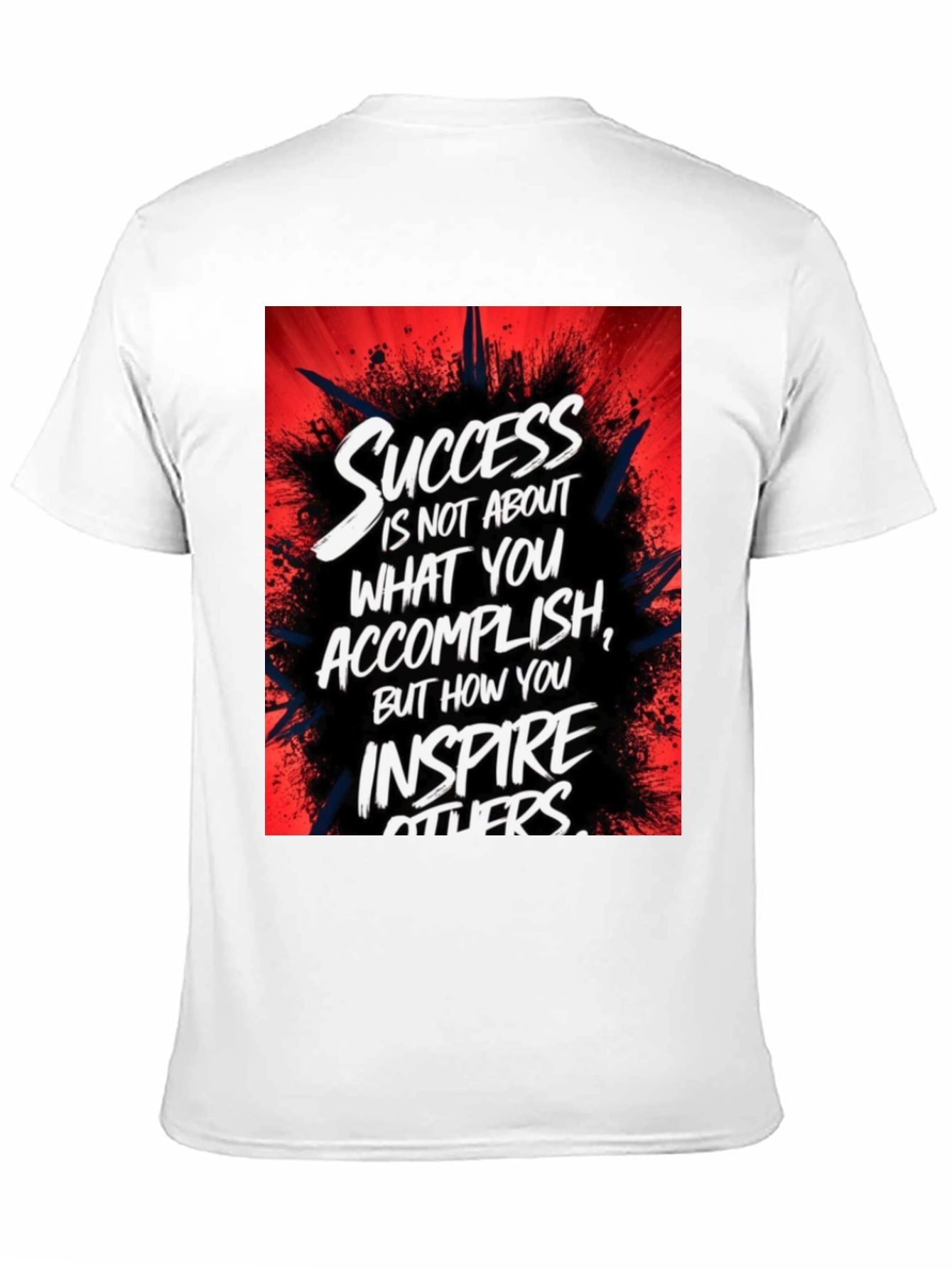 Inspirational Success Graphic Black T-Shirt