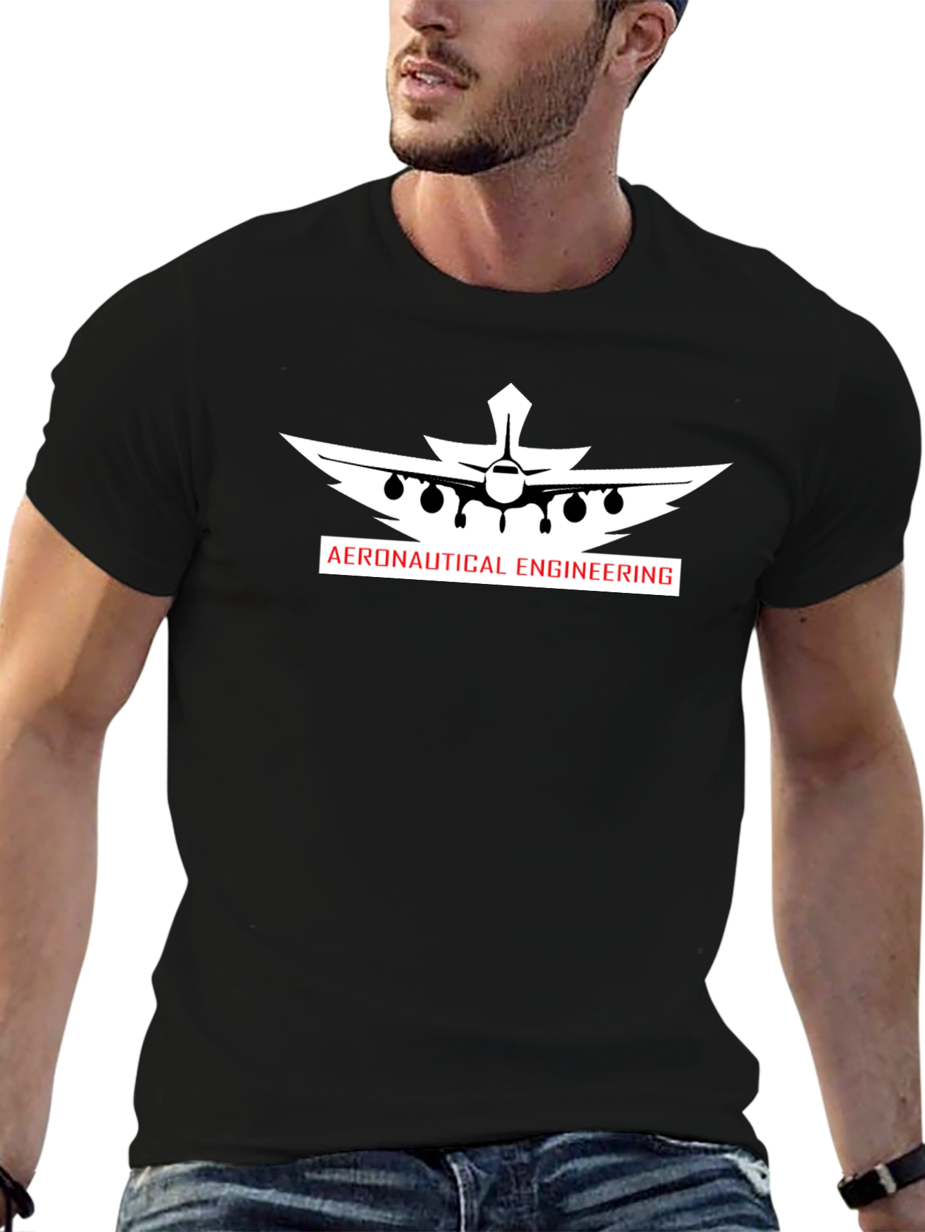 Aeronautical Engineering Black T-Shirt