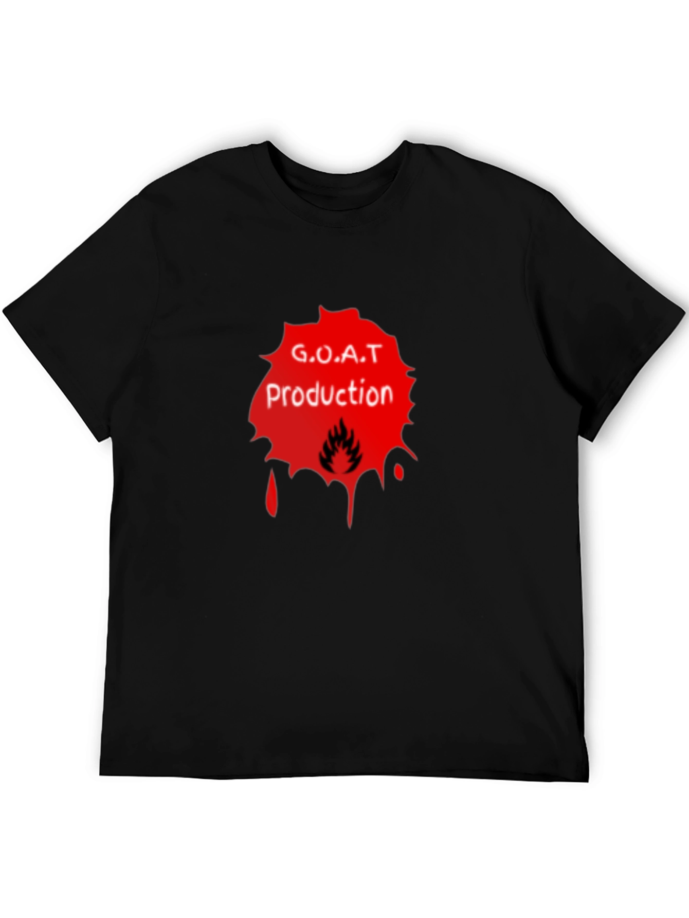G.O.A.T Production Black Graphic Tee