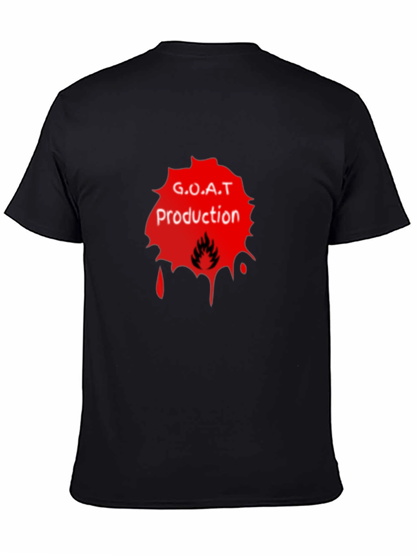 G.O.A.T Production Black Graphic Tee