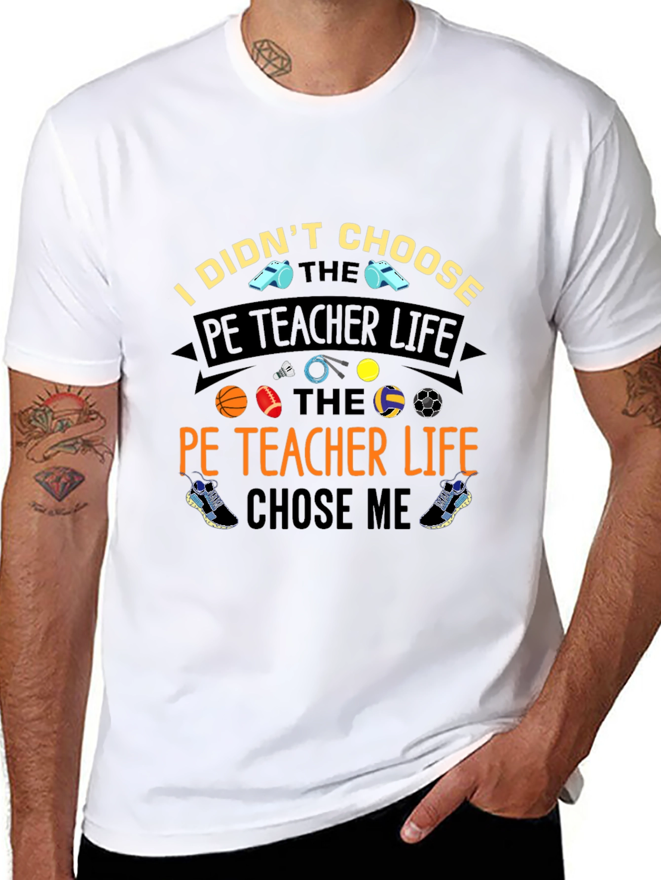 PE Teacher Life Graphic T-Shirt - Unisex