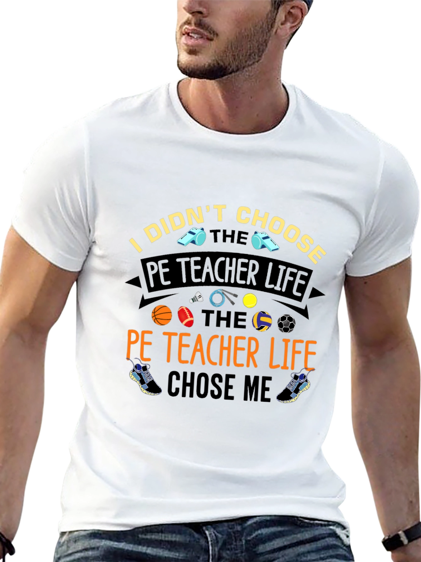 PE Teacher Life Graphic T-Shirt - Unisex