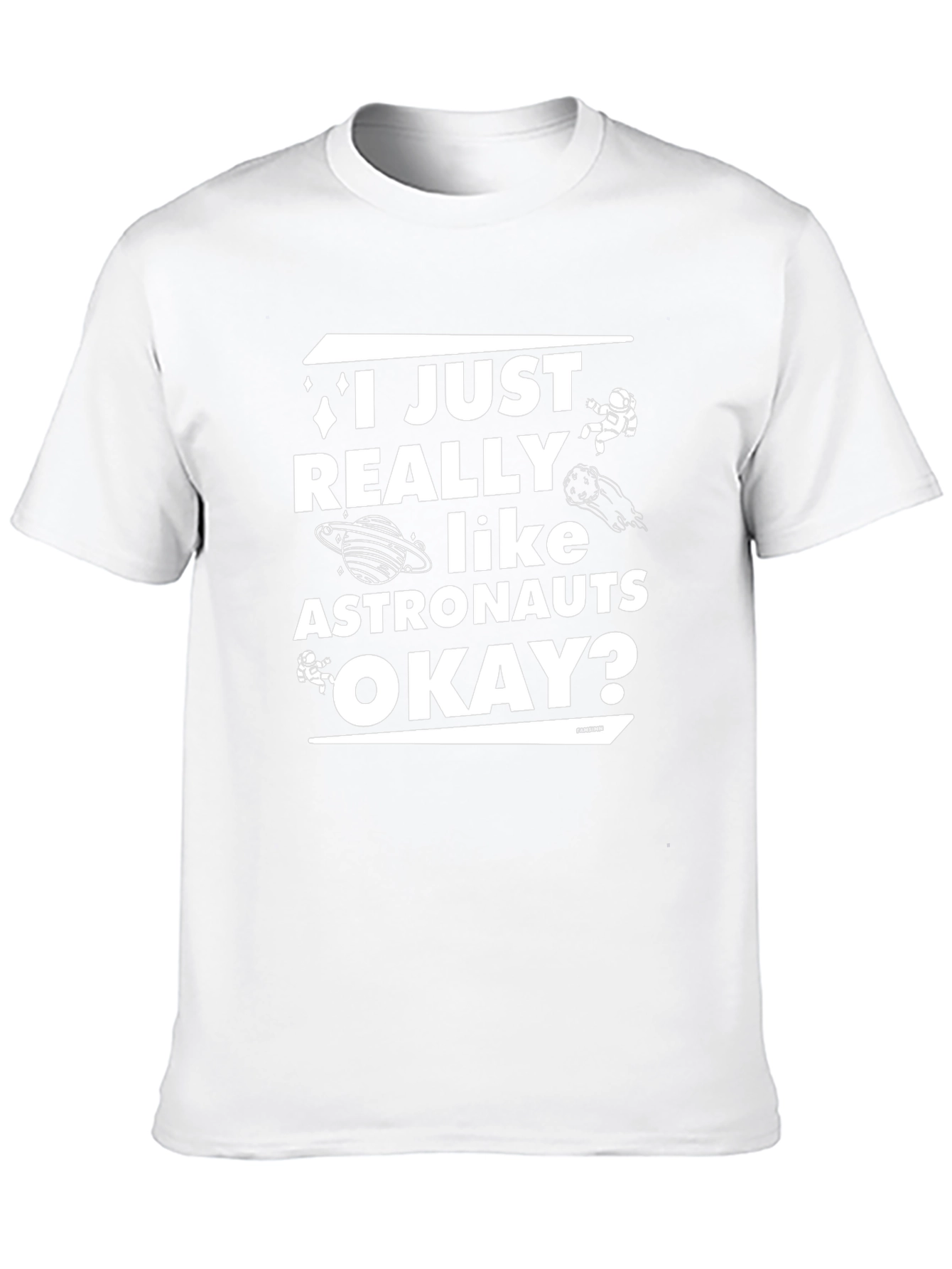 I Just Really Like Astronauts Black T-Shirt