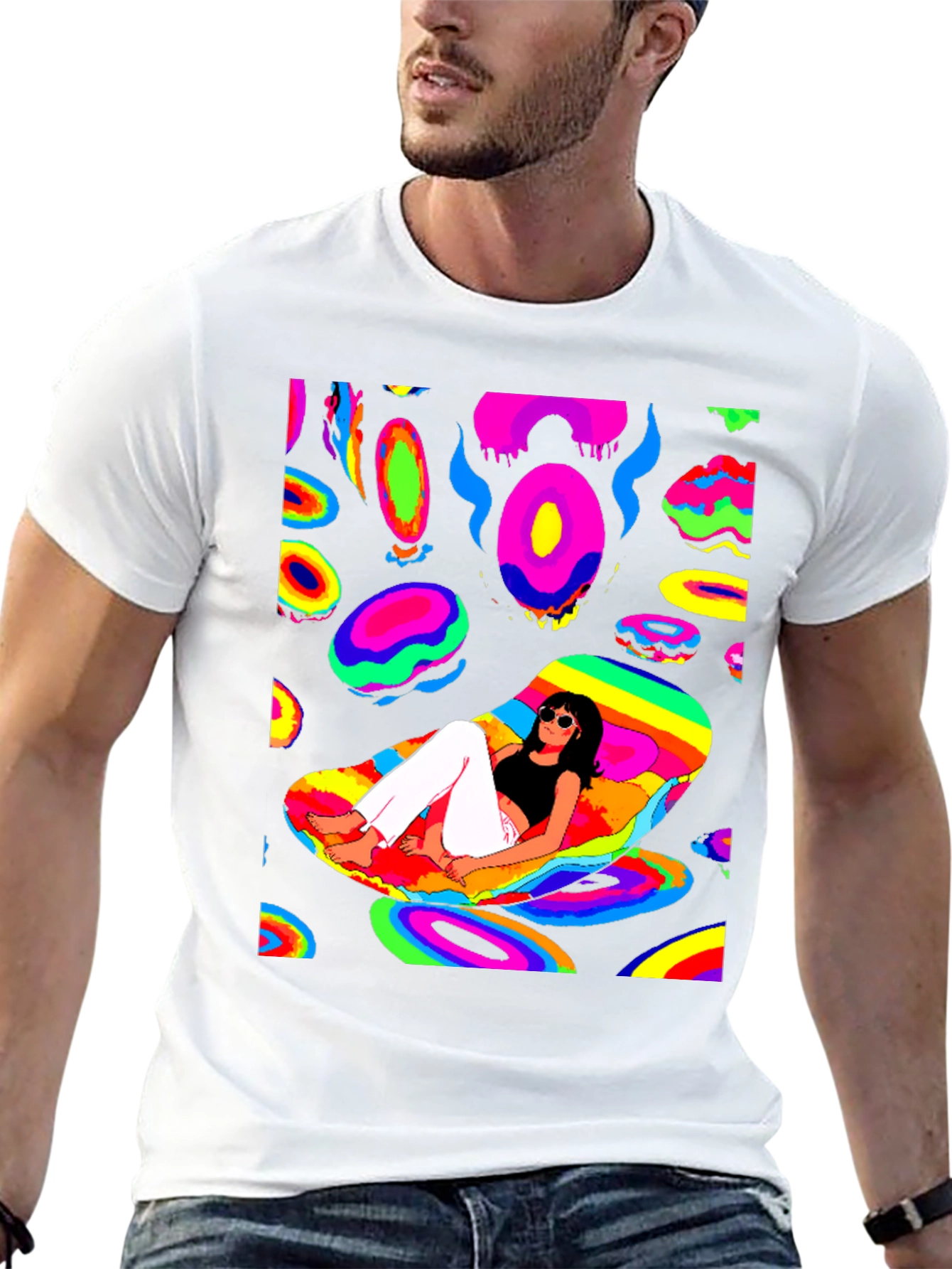 Psychedelic T-Shirt - Black Graphic Tee