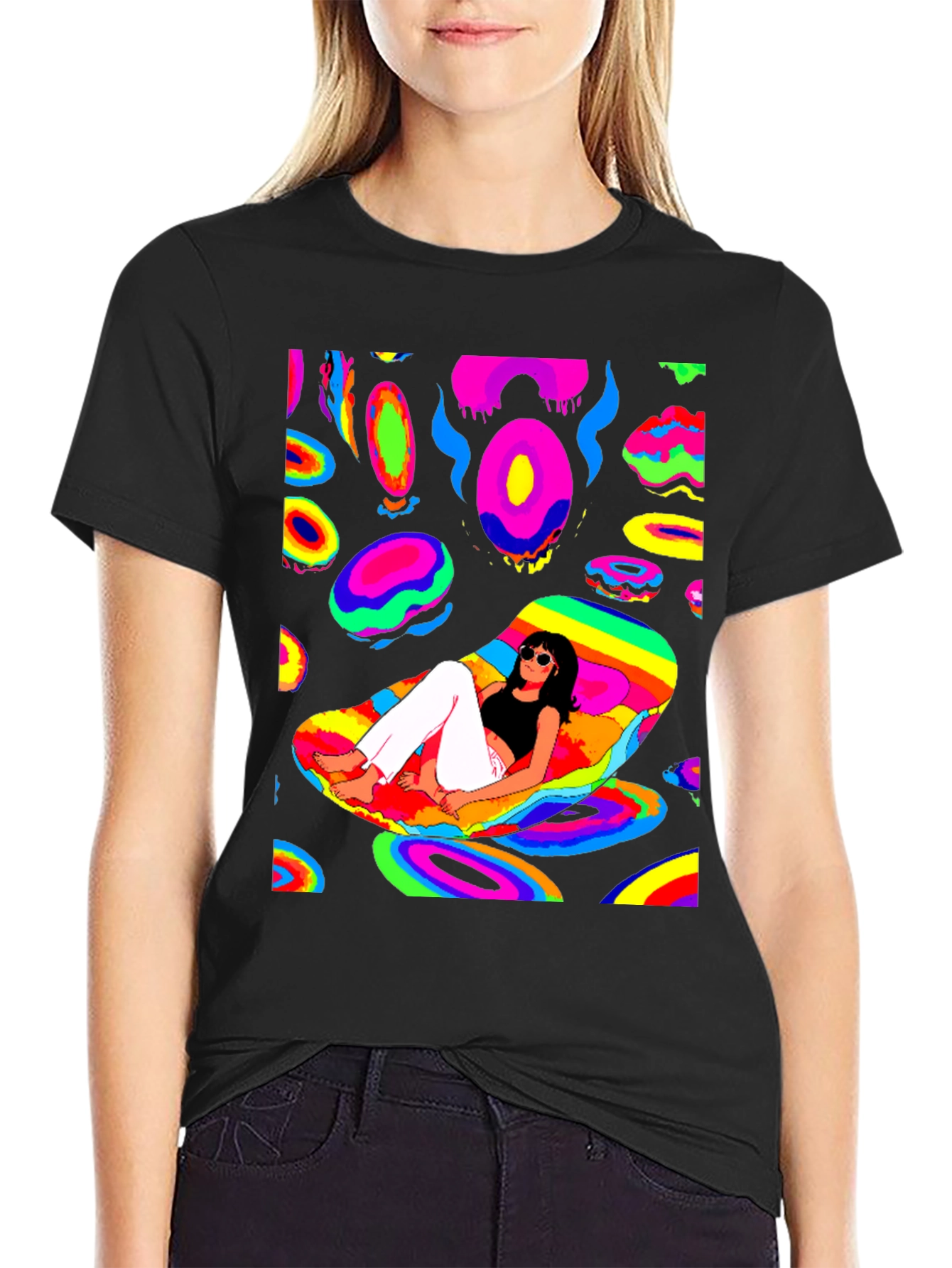 Psychedelic T-Shirt - Black Graphic Tee