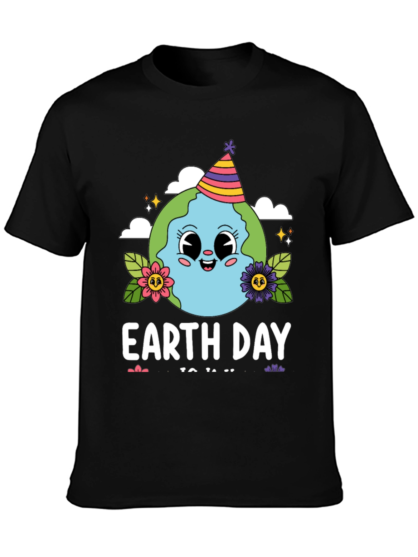 Earth Day Cartoon Globe T-Shirt