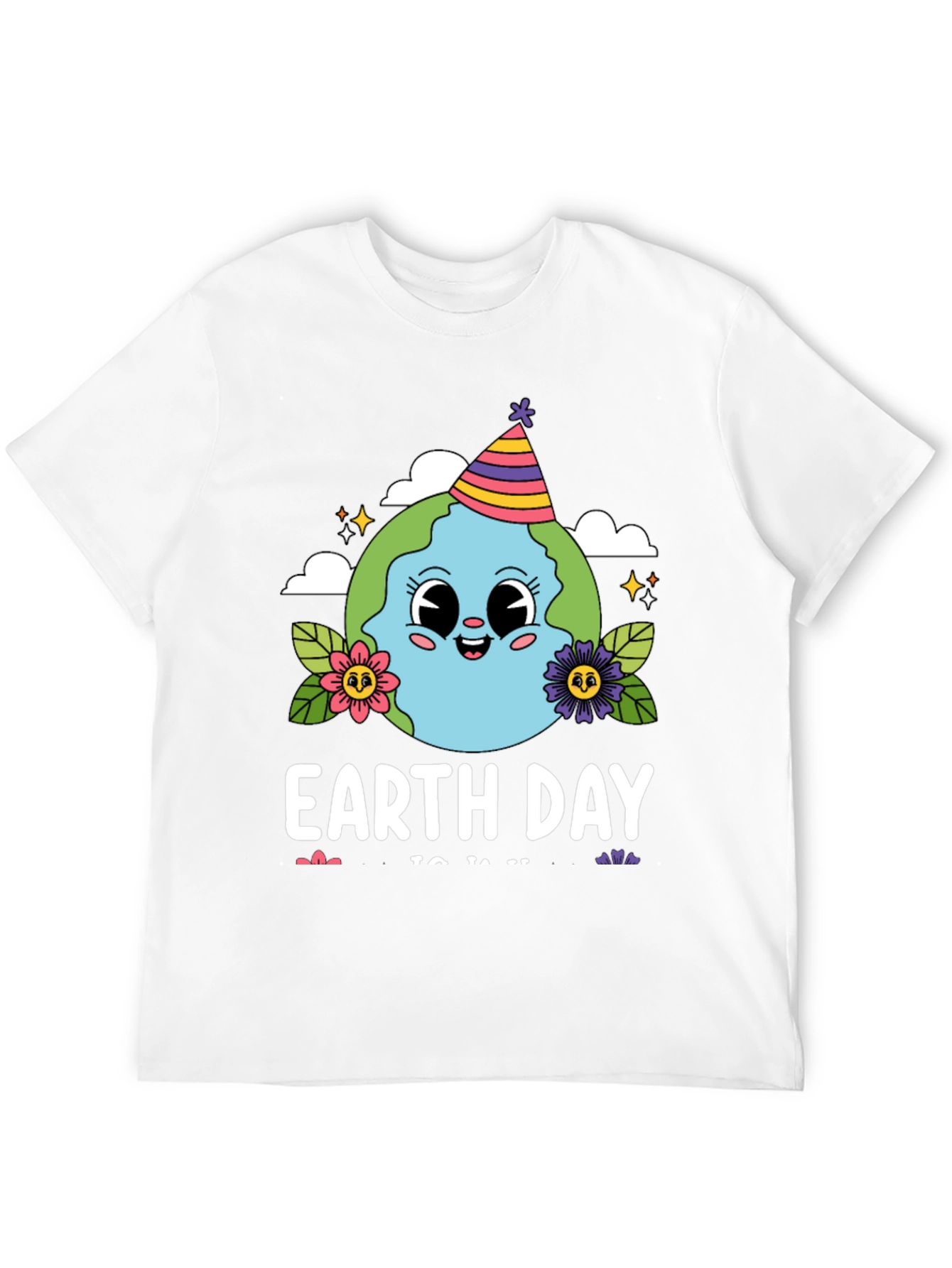 Earth Day Cartoon Globe T-Shirt