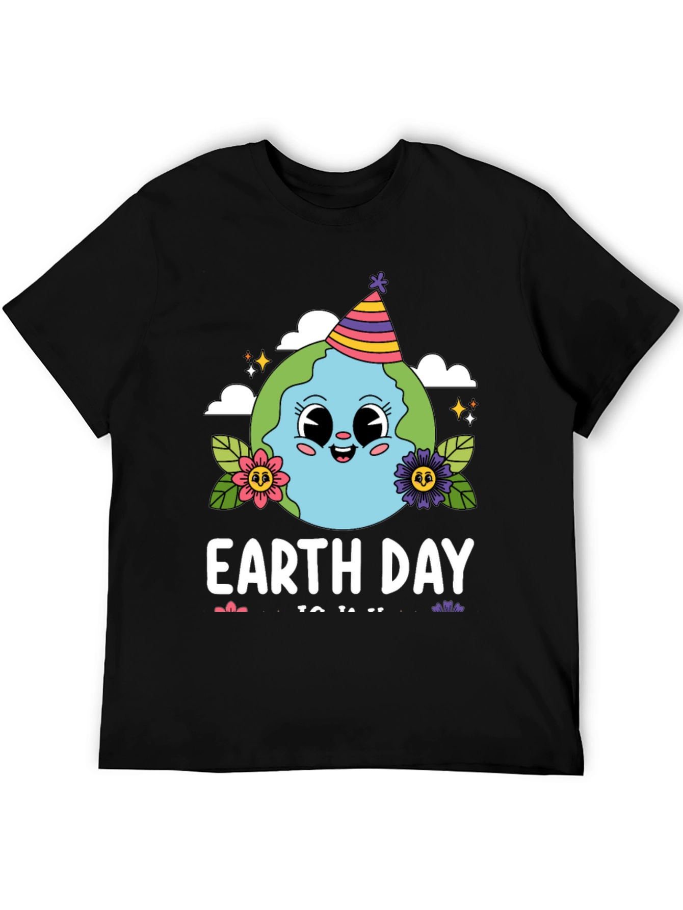 Earth Day Cartoon Globe T-Shirt