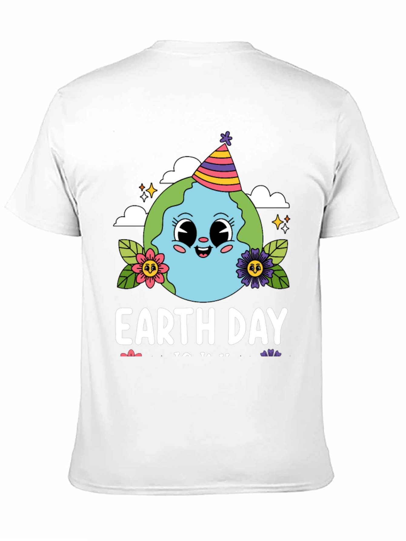 Earth Day Cartoon Globe T-Shirt