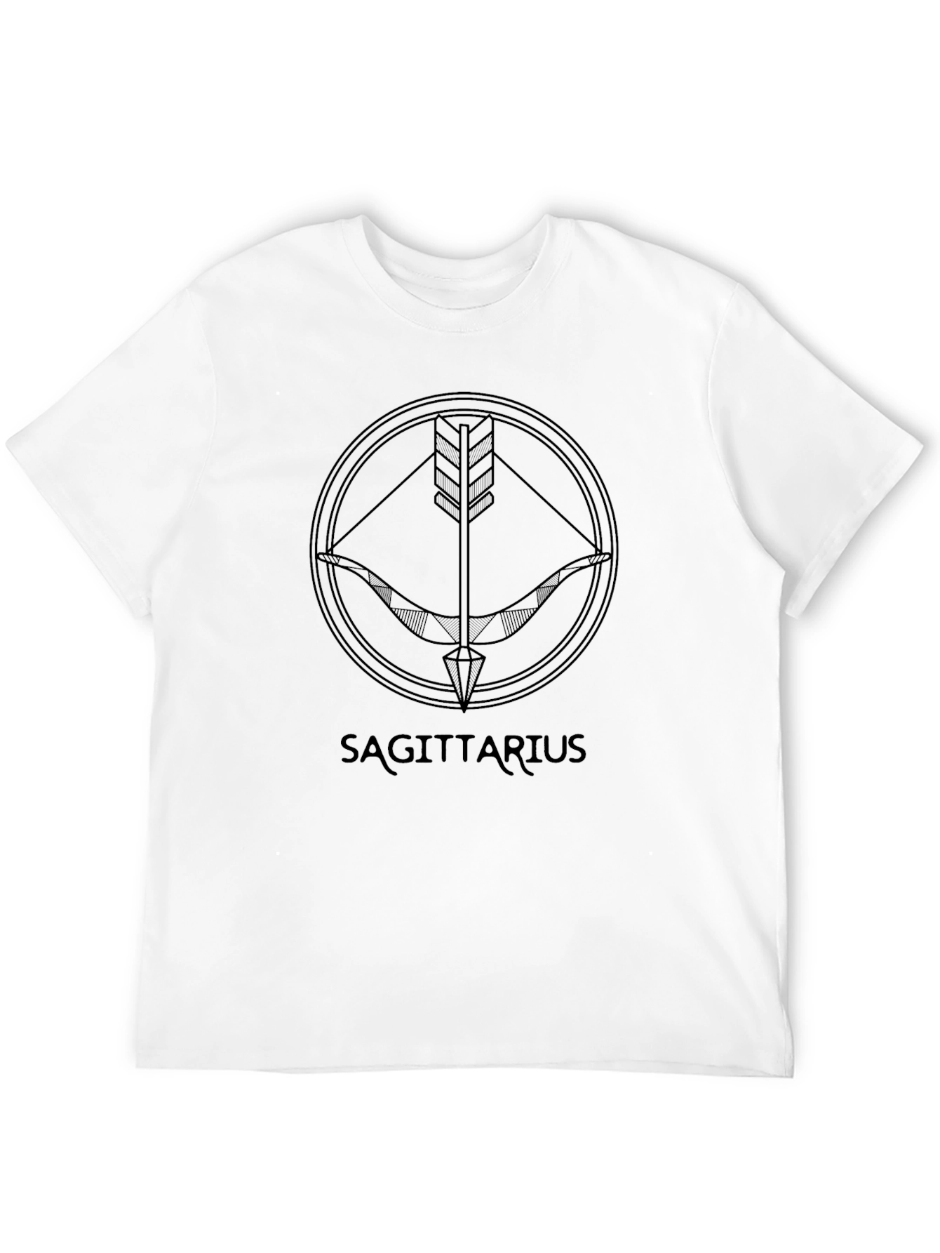 Sagittarius Zodiac Black T-Shirt