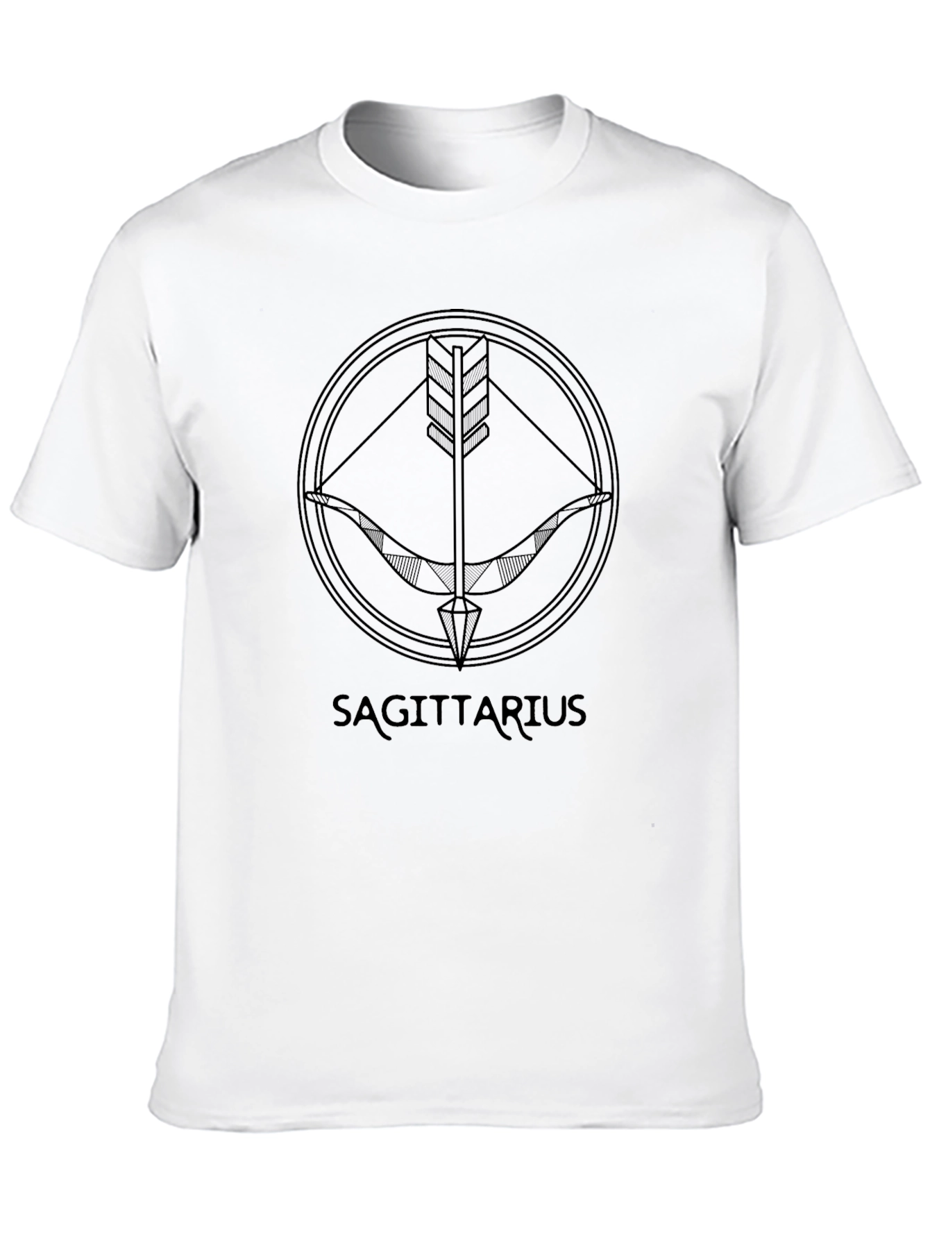 Sagittarius Zodiac Black T-Shirt