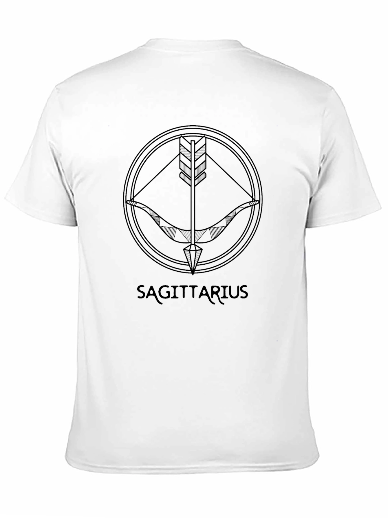 Sagittarius Zodiac Black T-Shirt