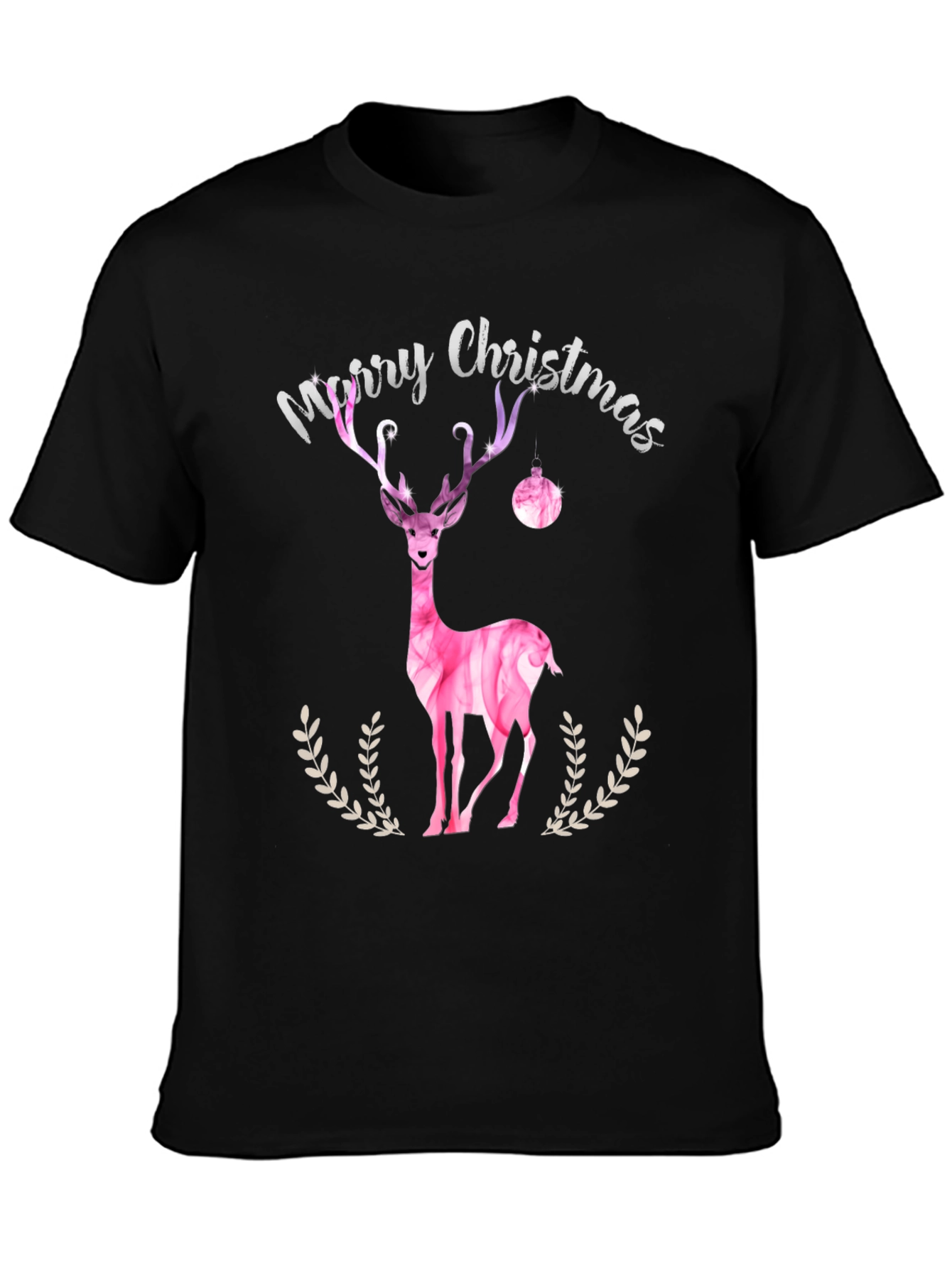 Merry Christmas Deer Graphic Tee