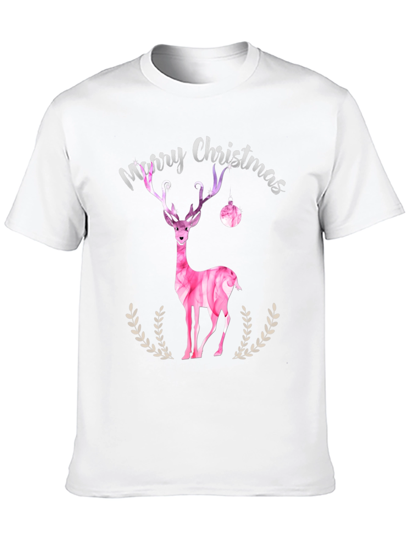 Merry Christmas Deer Graphic Tee