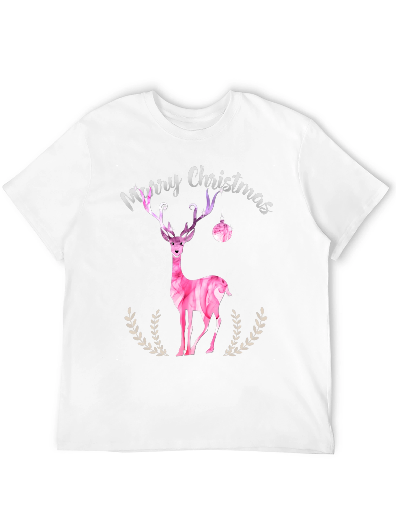 Merry Christmas Deer Graphic Tee