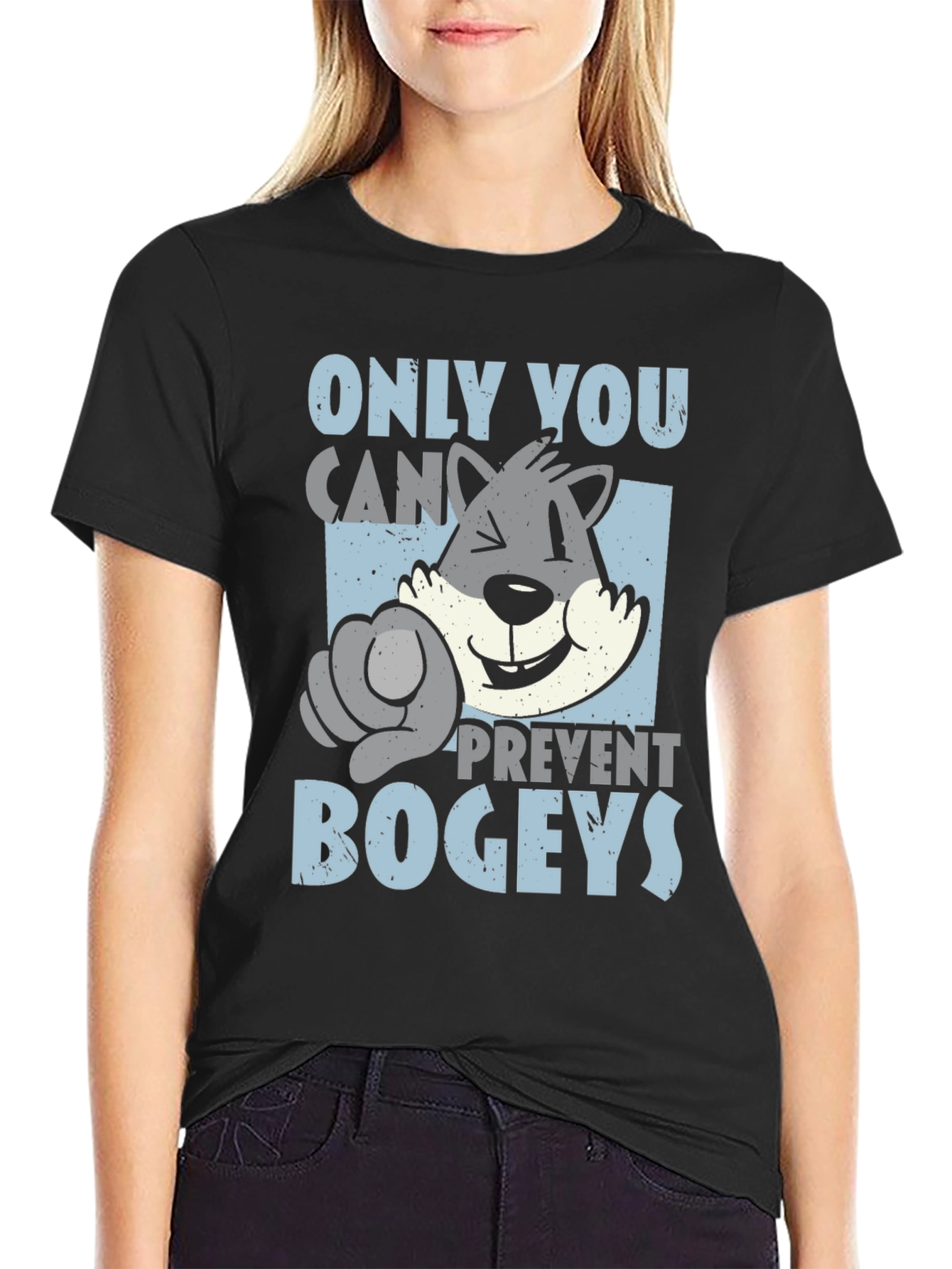 Only You Can Prevent Bogeys T-Shirt Golf Funny Tee