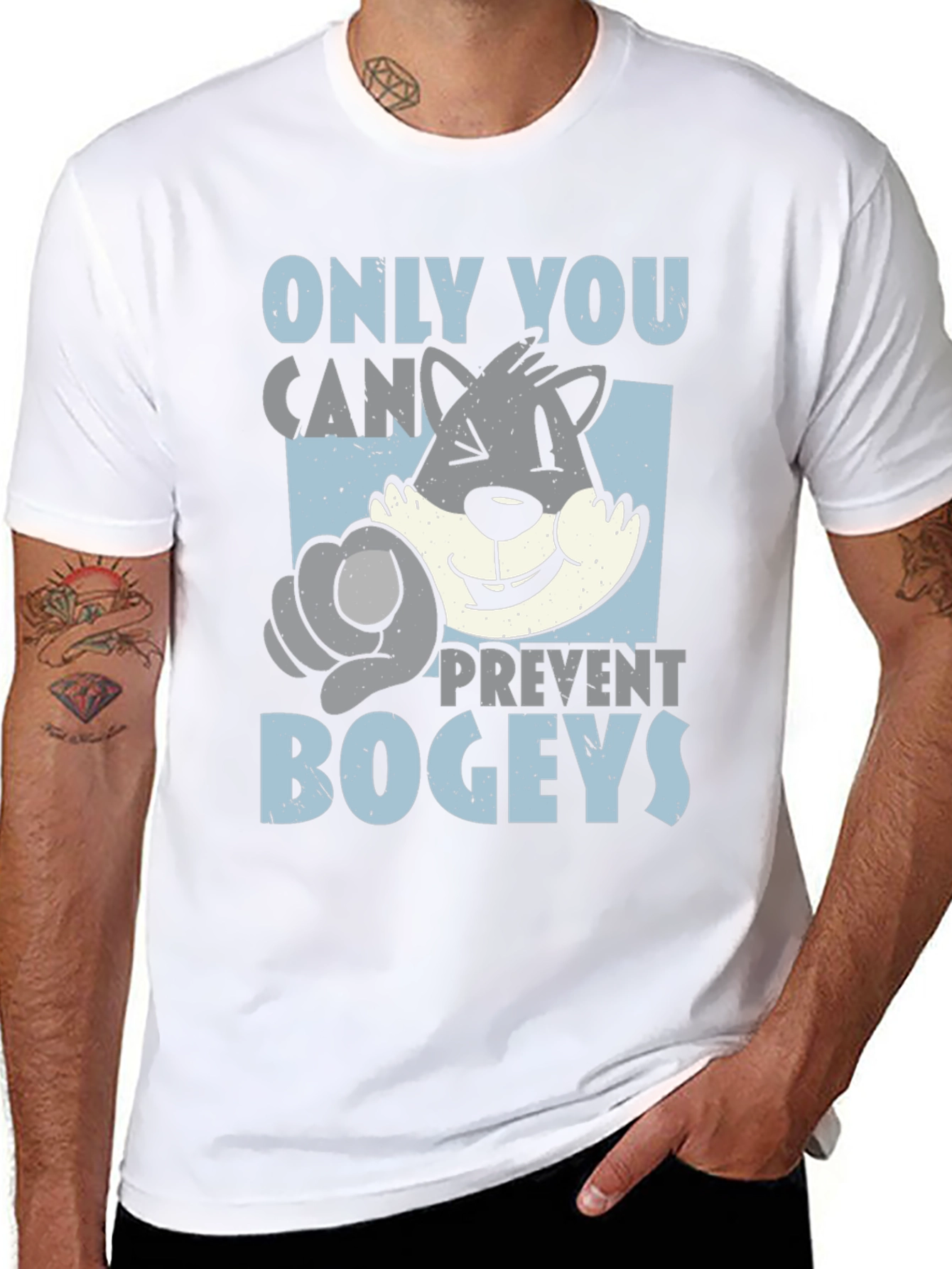 Only You Can Prevent Bogeys T-Shirt Golf Funny Tee