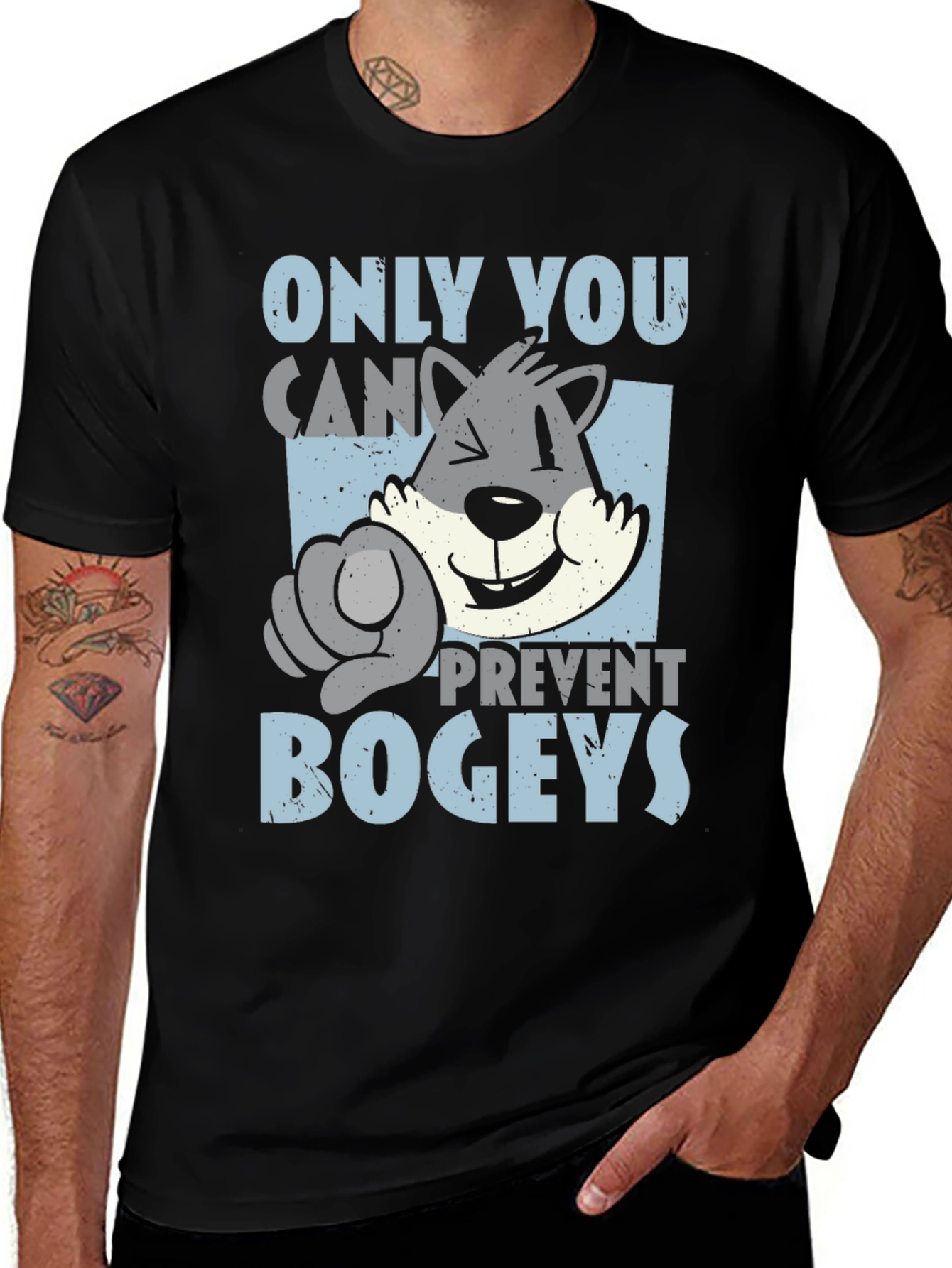 Only You Can Prevent Bogeys T-Shirt Golf Funny Tee