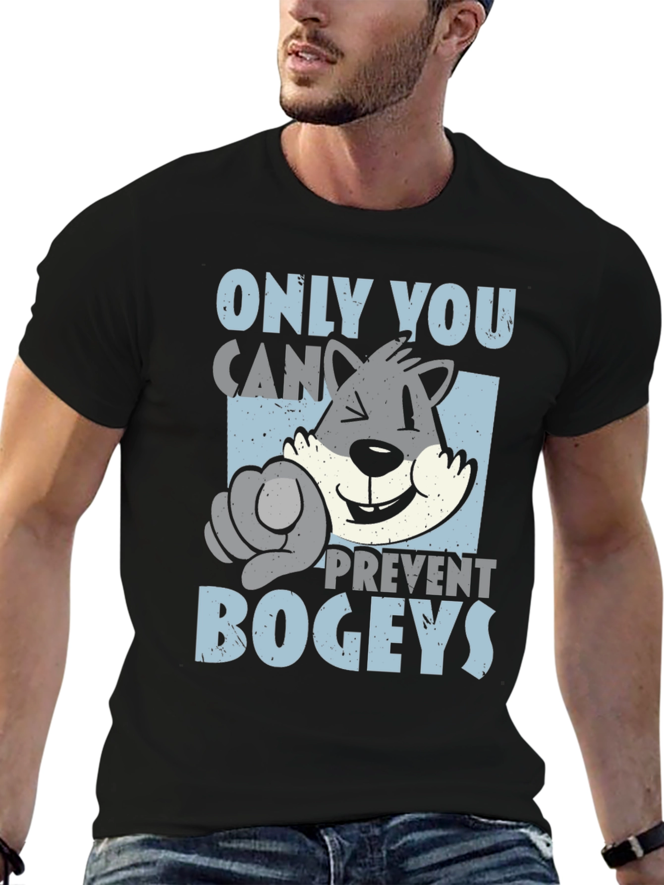 Only You Can Prevent Bogeys T-Shirt Golf Funny Tee