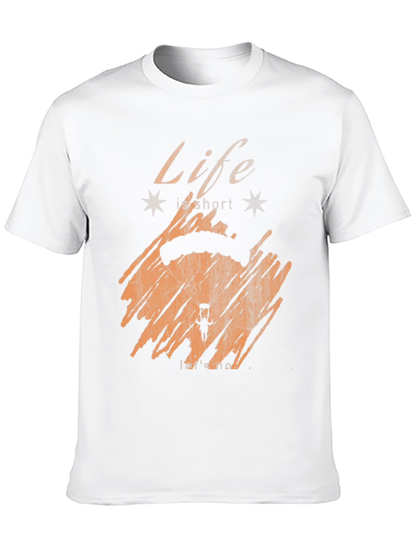 Life Is Short Parachute Graphic T-Shirt