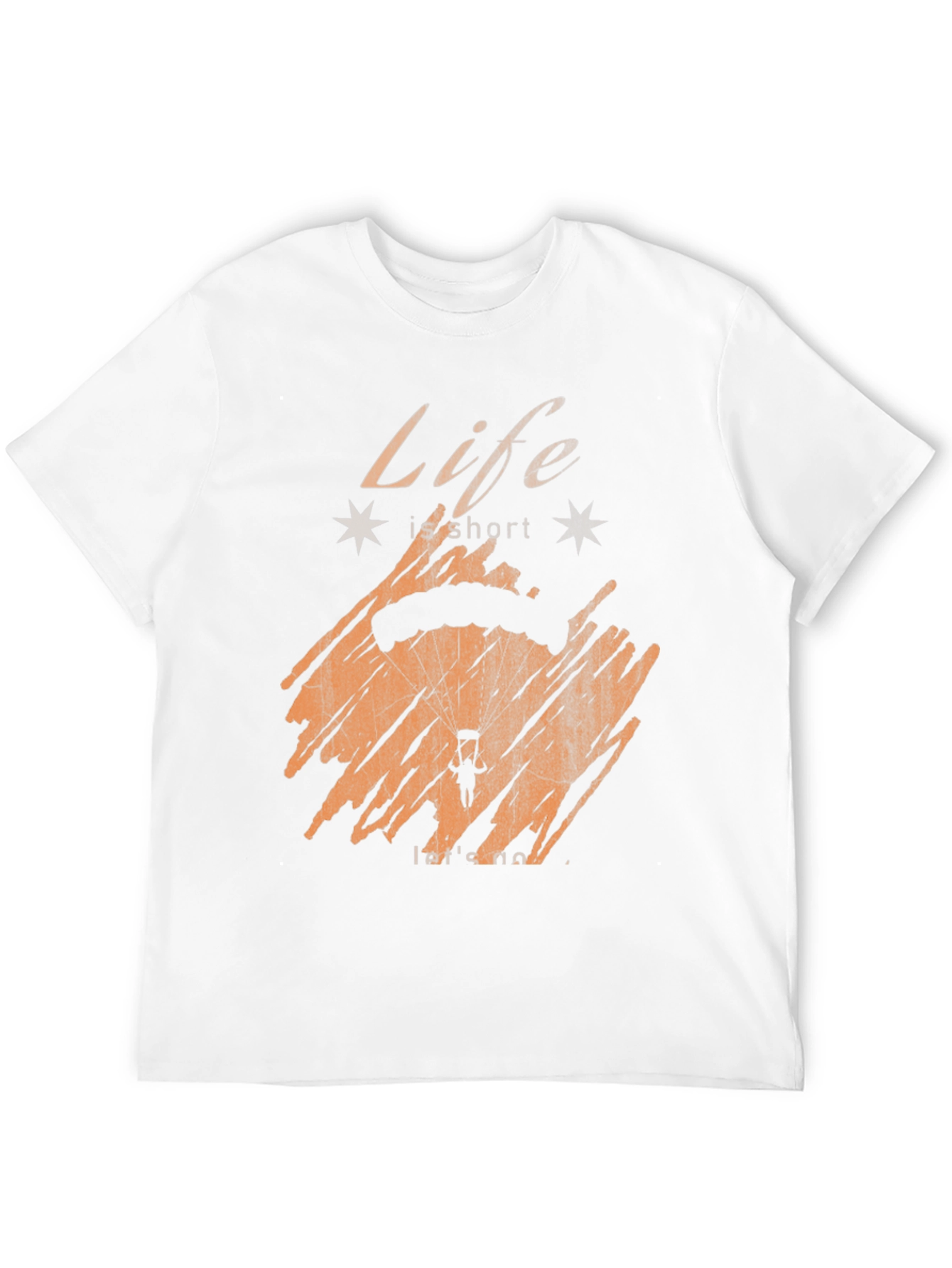 Life Is Short Parachute Graphic T-Shirt