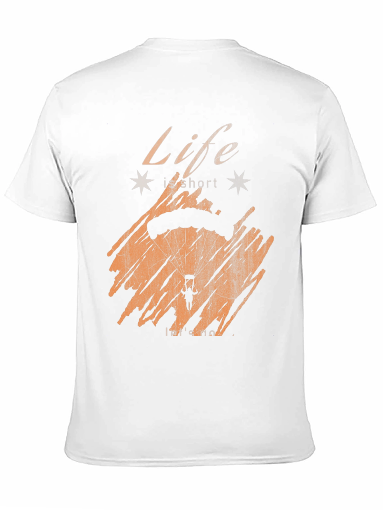 Life Is Short Parachute Graphic T-Shirt