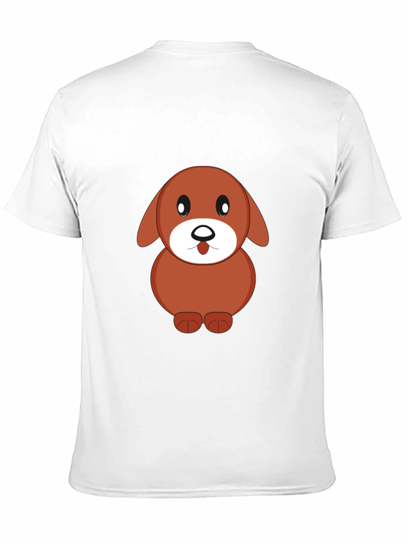 Cartoon Dog Black T-Shirt