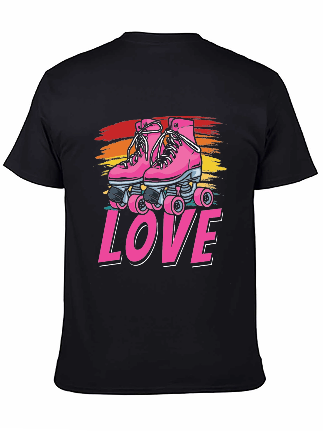 Retro Roller Skate LOVE Graphic Tee