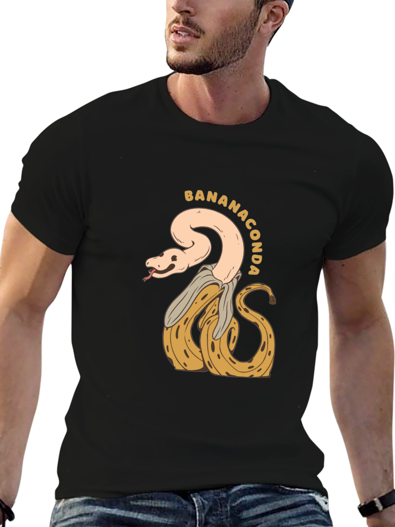 Bananaconda T-Shirt - Quirky Snake & Banana Design