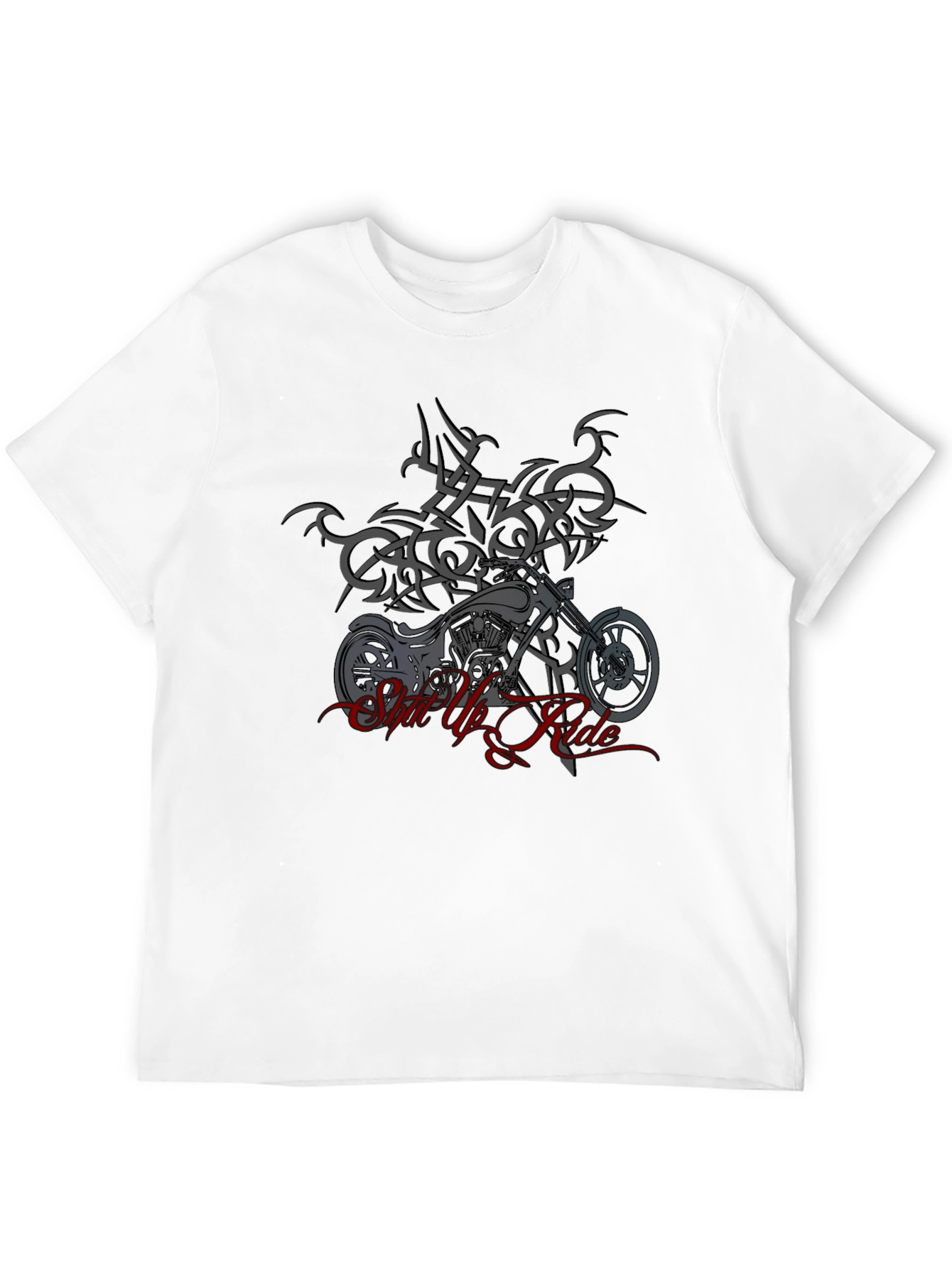 Ride Motorcycle Graphic Black T-Shirt