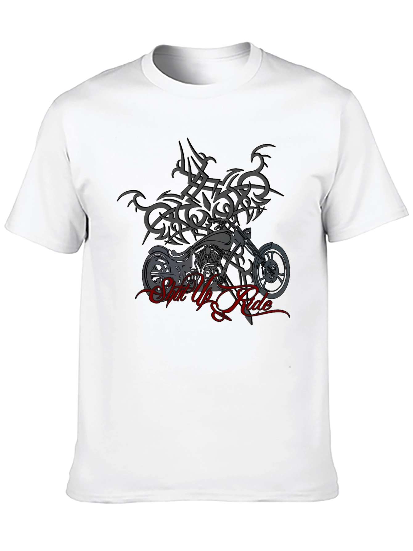 Ride Motorcycle Graphic Black T-Shirt