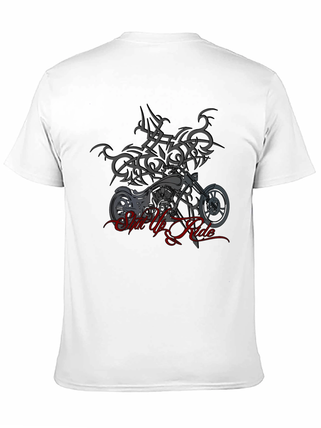 Ride Motorcycle Graphic Black T-Shirt