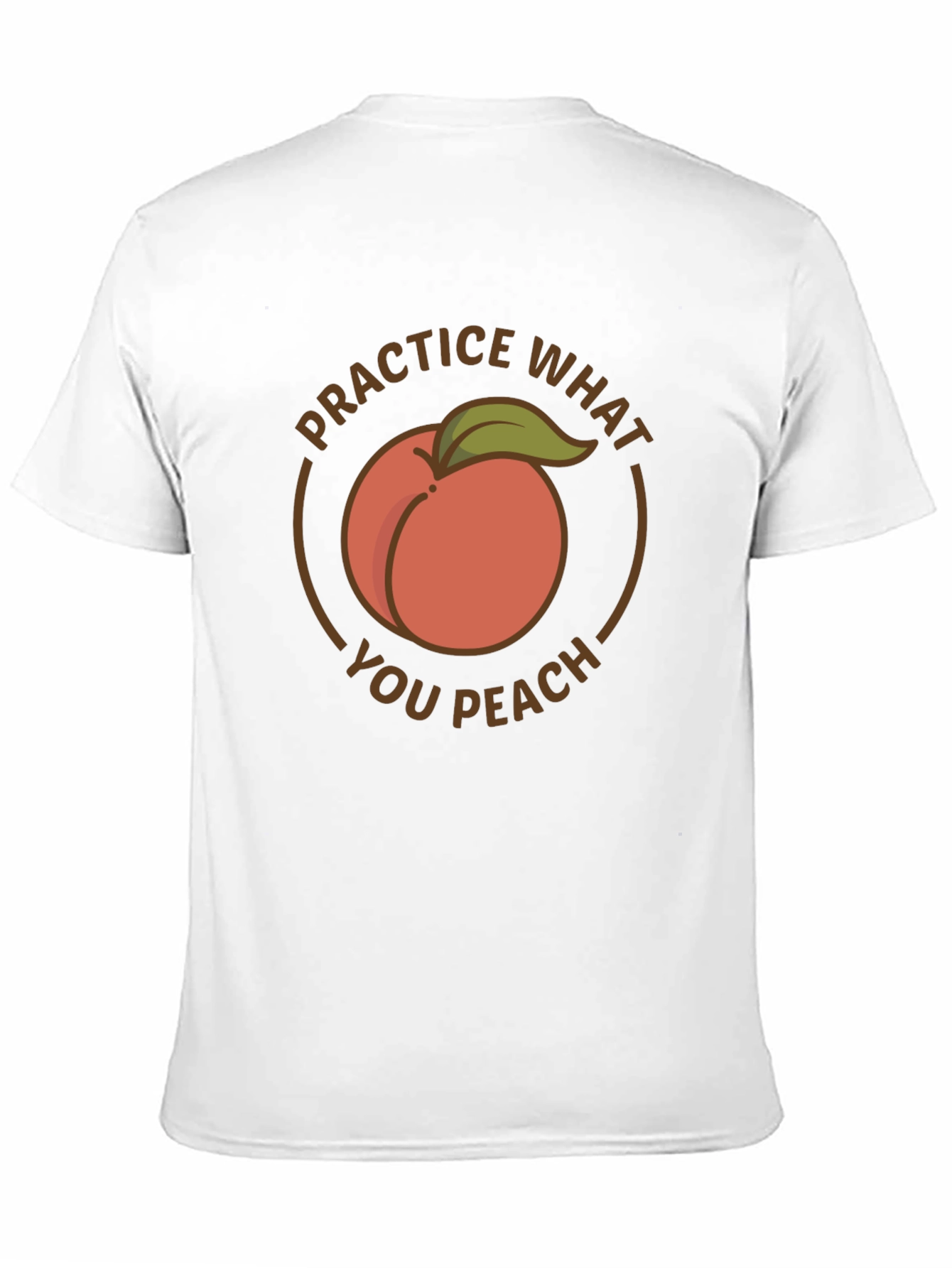 Practice What You Peach Black T-Shirt